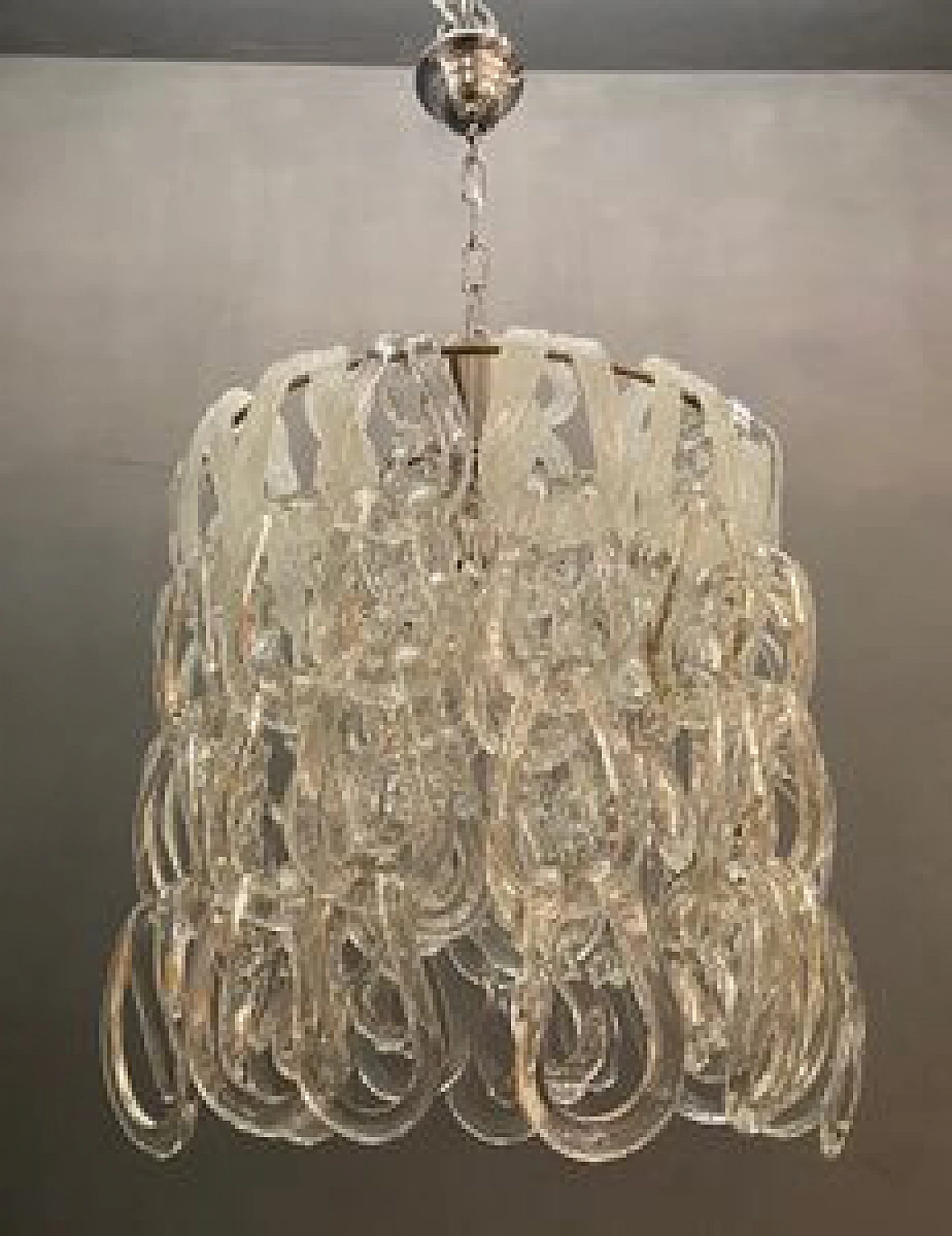 Giogali Murano glass chandelier by Angelo Mangiarotti for Vistosi, 1960s 1232335