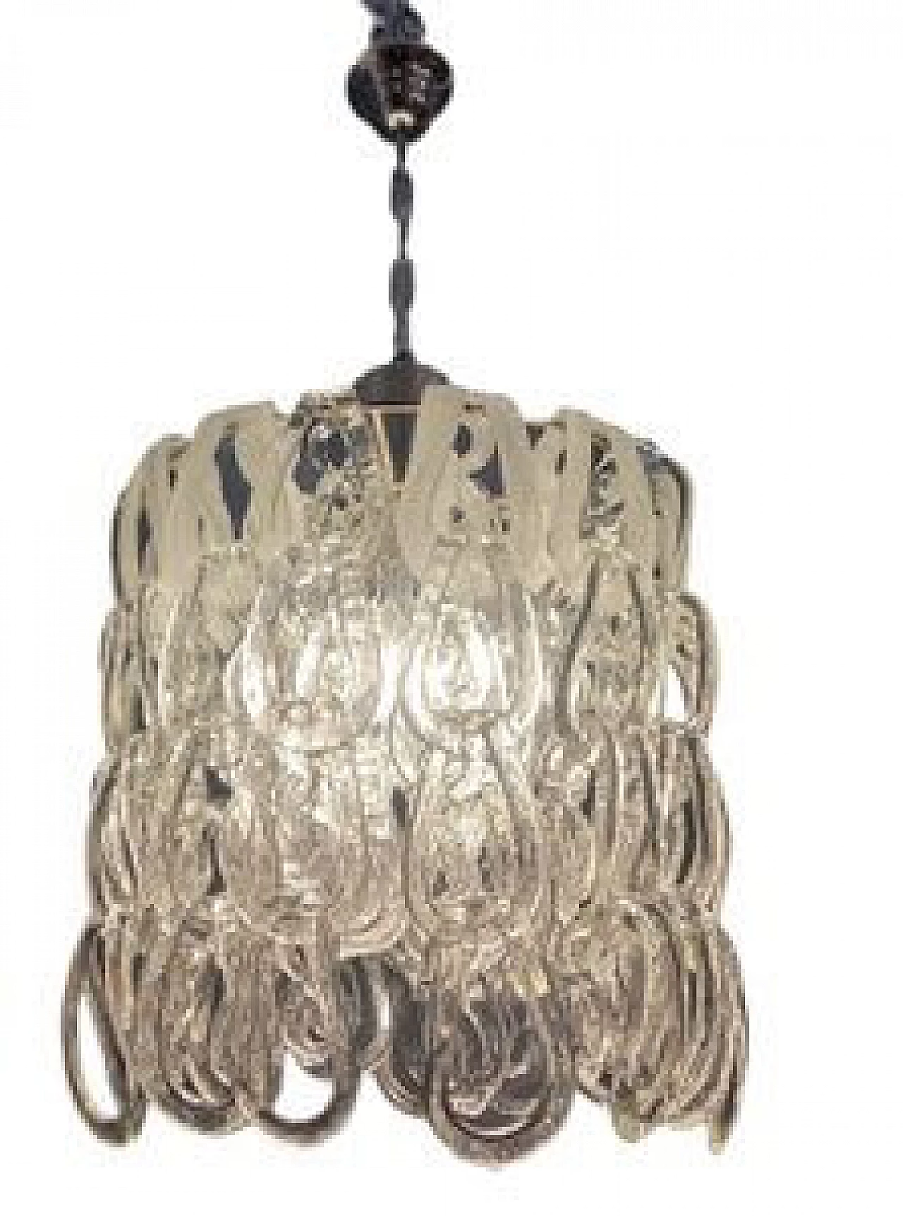 Giogali Murano glass chandelier by Angelo Mangiarotti for Vistosi, 1960s 1232338