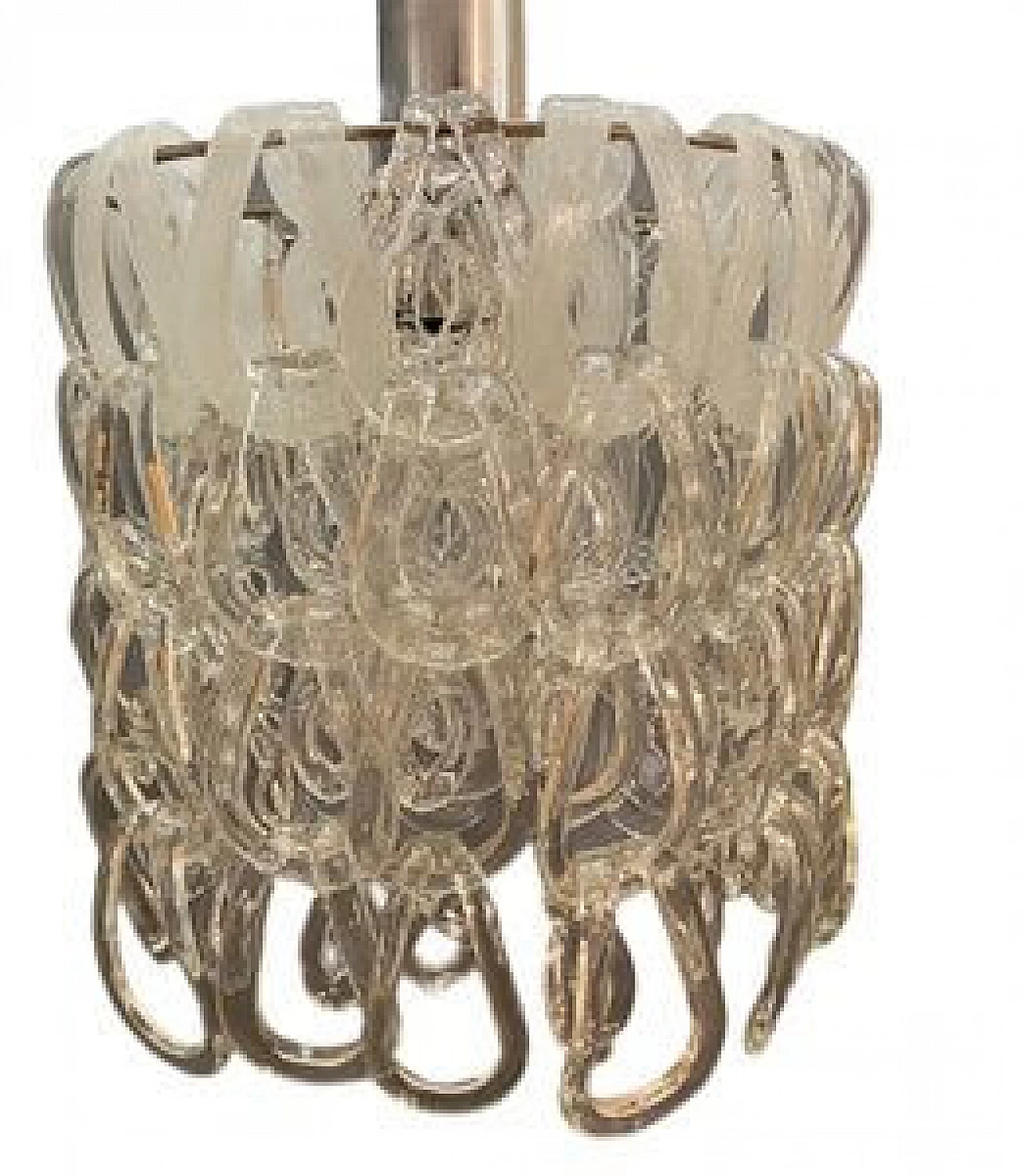 Giogali Murano glass chandelier by Angelo Mangiarotti for Vistosi, 1960s 1232341