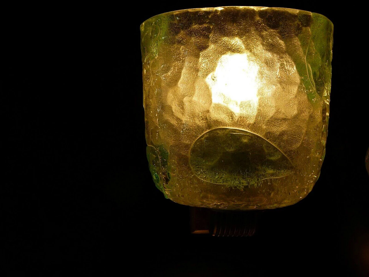 Wall lamp in Sommerso Murano glass and bronze by Seguso, 50s 1232470