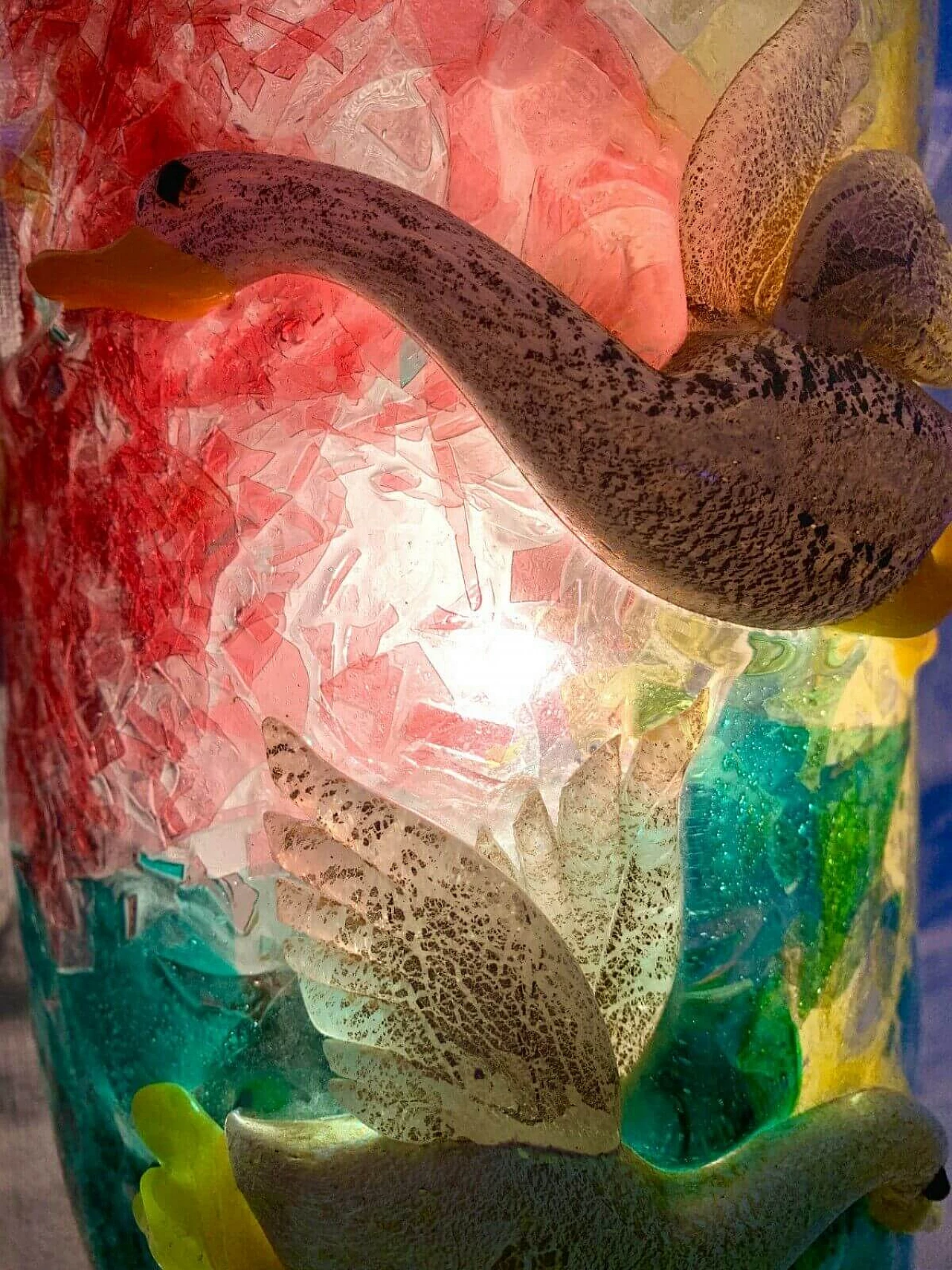 Applique in vetro di Murano e ottone di Gino Cenedese, anni '50 1232474