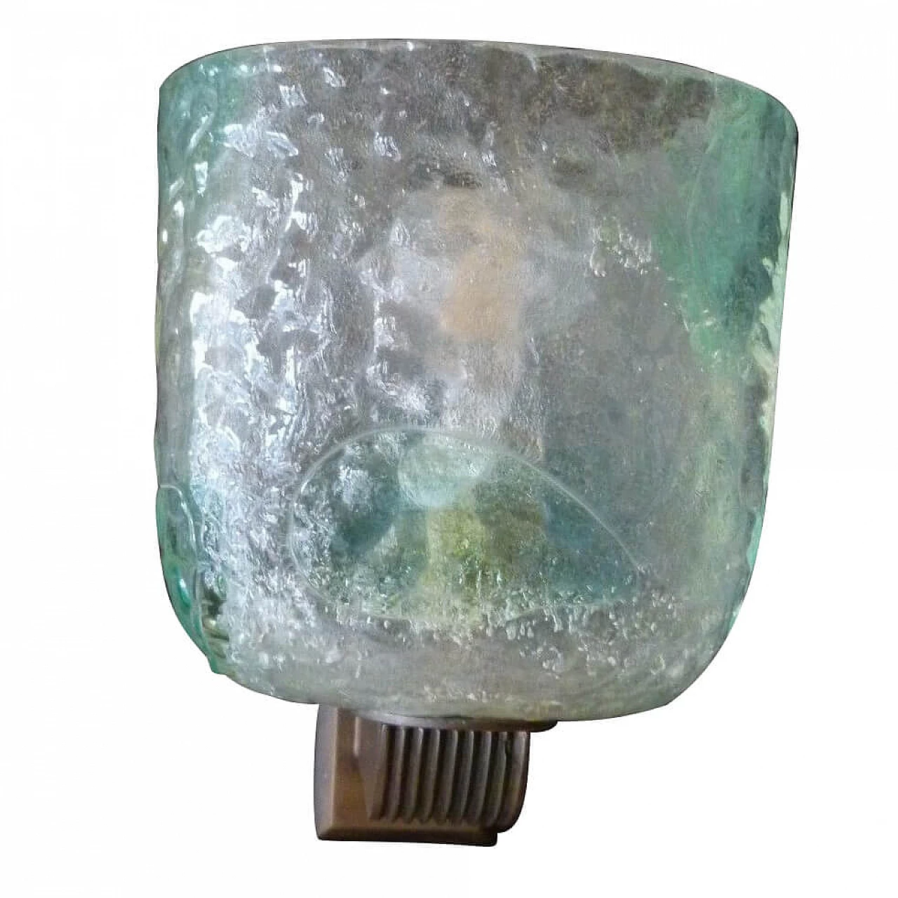 Wall lamp in Sommerso Murano glass and bronze by Seguso, 50s 1232723