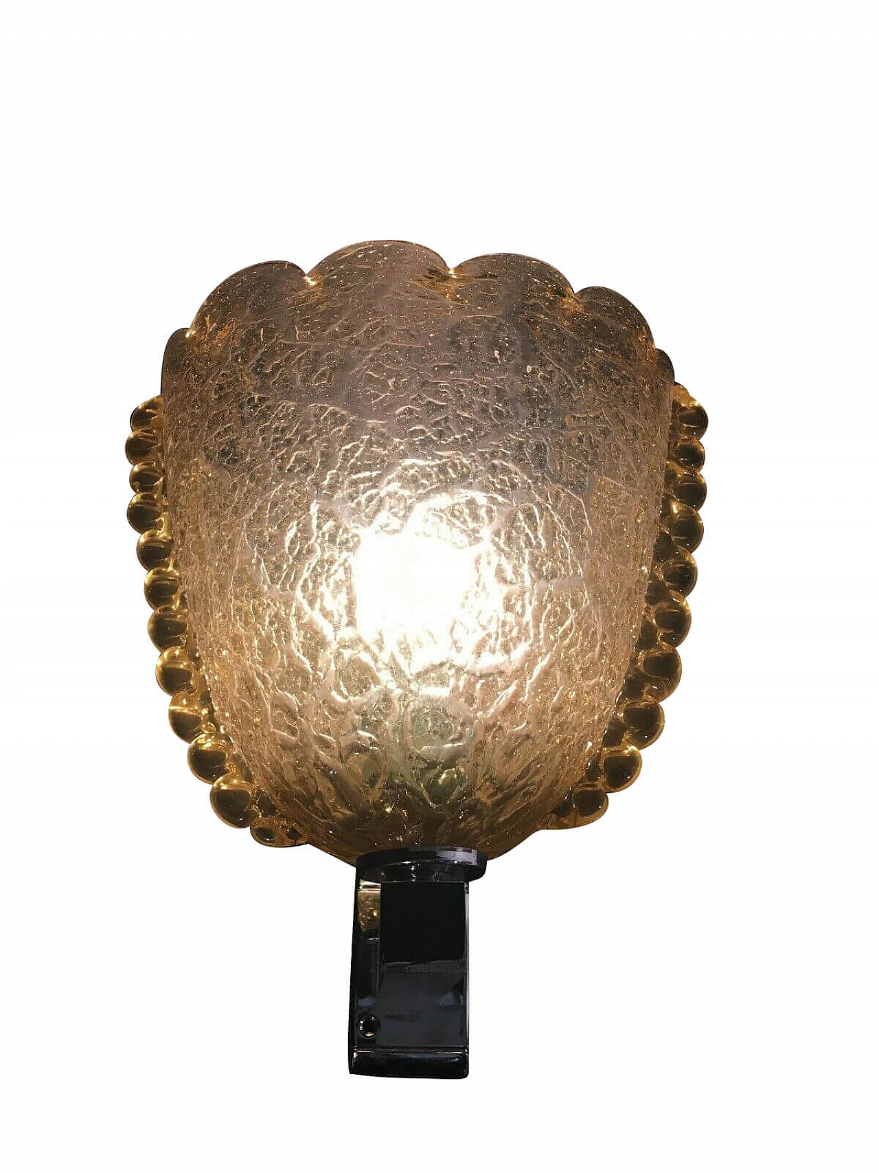 Wall lamp in Murano glass and chromed metal by Barovier and Toso, 60s 1232731