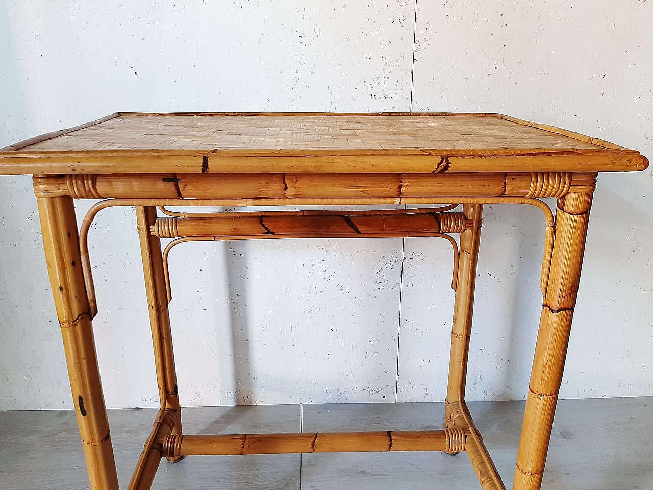 Bamboo writing desk, 70s 1232779