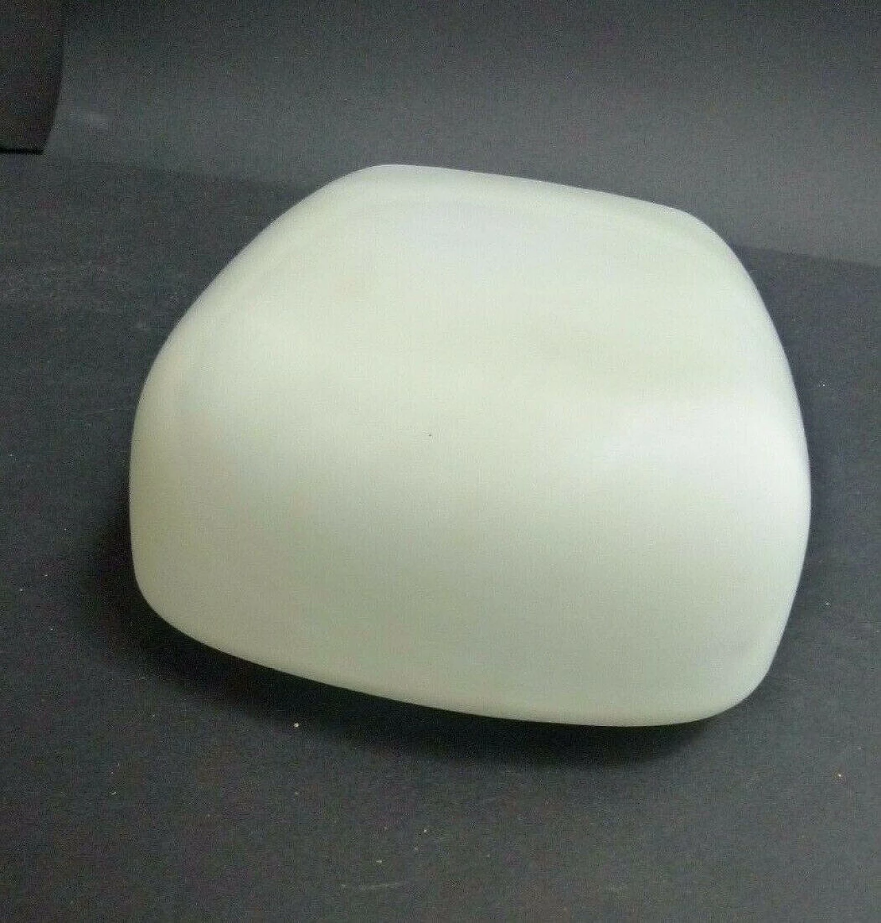 Rectangular ceiling lamp in glass, 50s 1232914