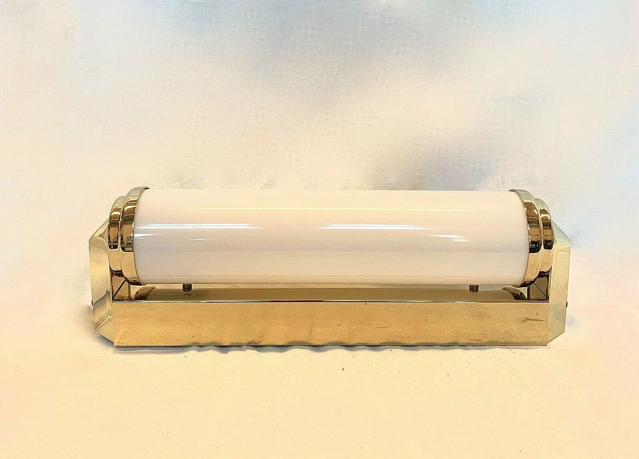Plastic and brass sconce by Forcato, 1980s 1232982