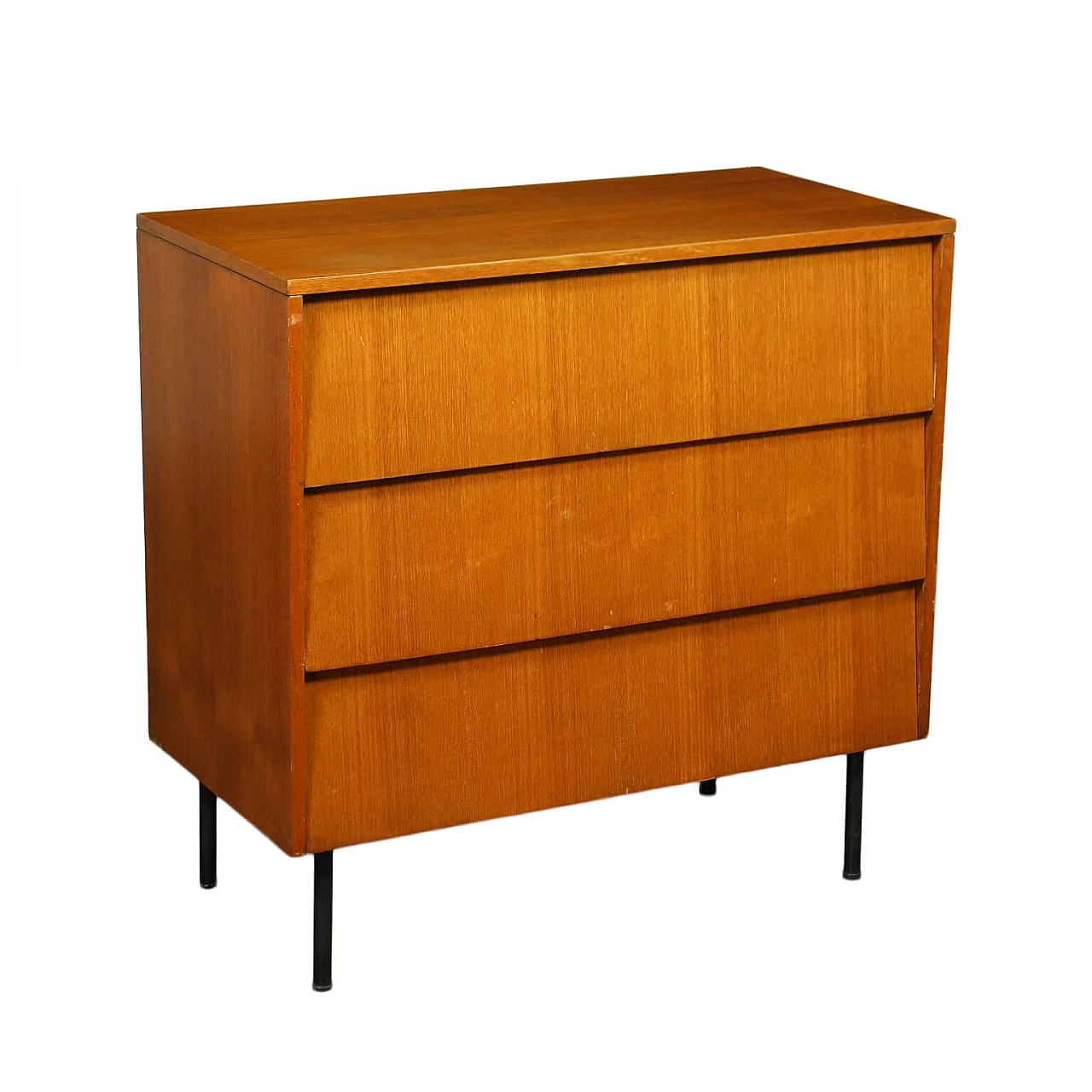 Chest of drawers in teak and metal by Isa Bergamo, 60s 1233139