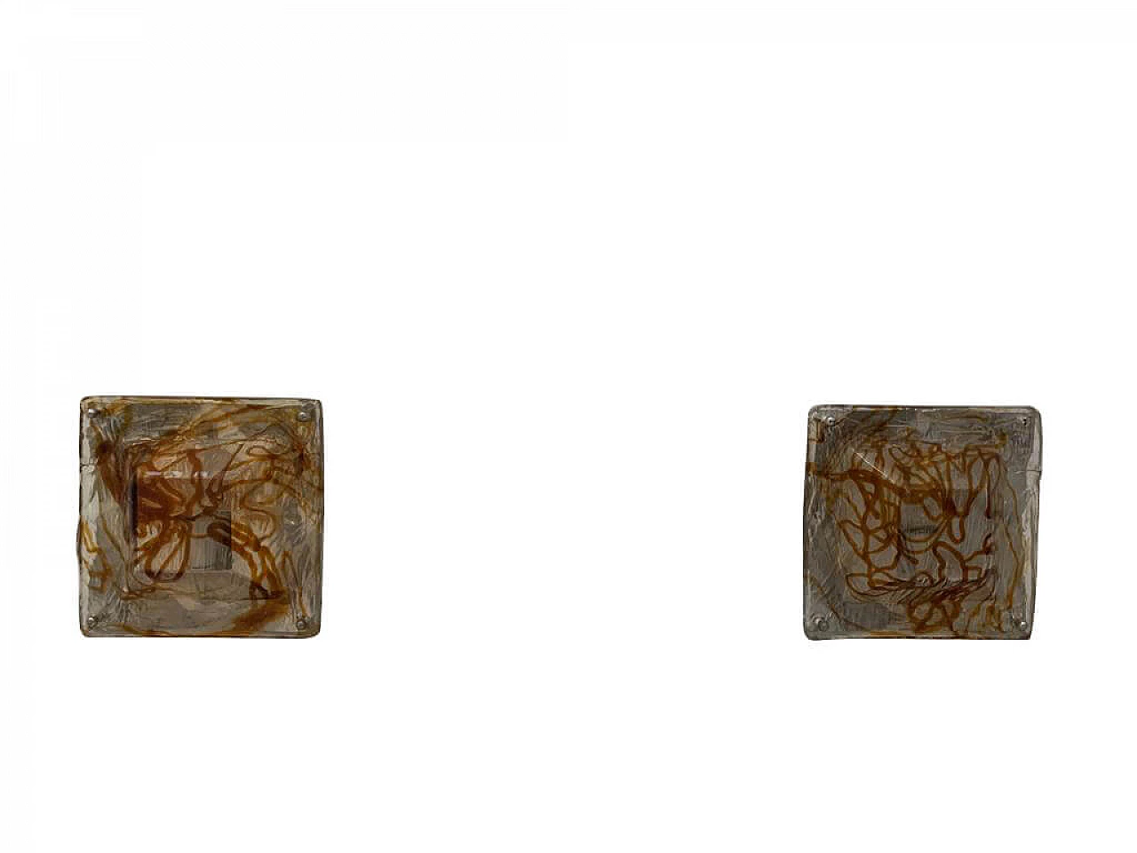 Coppia di appliques in vetro di Murano, anni '60 1233339