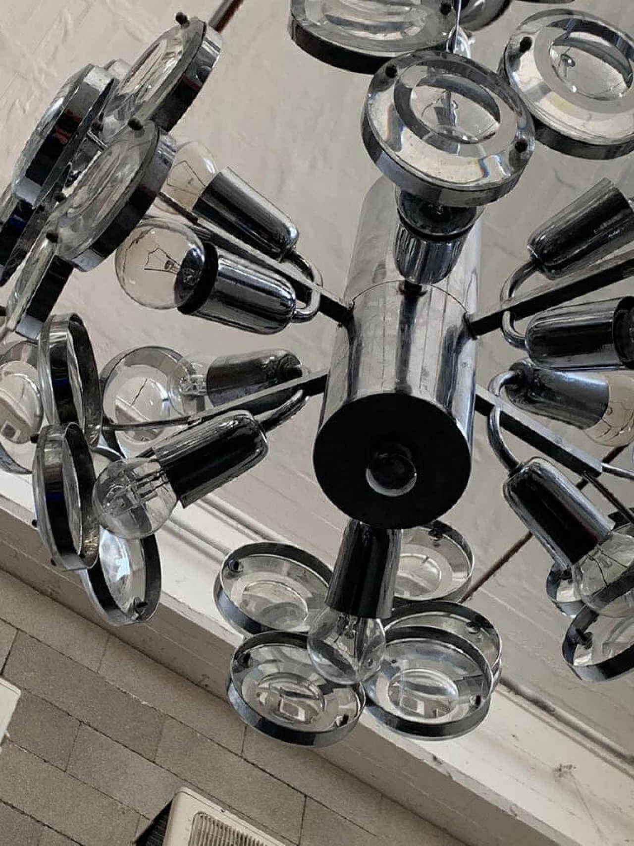 Sputnik chandelier by Oscar Torlasco with 10 lights, 70s 1233364