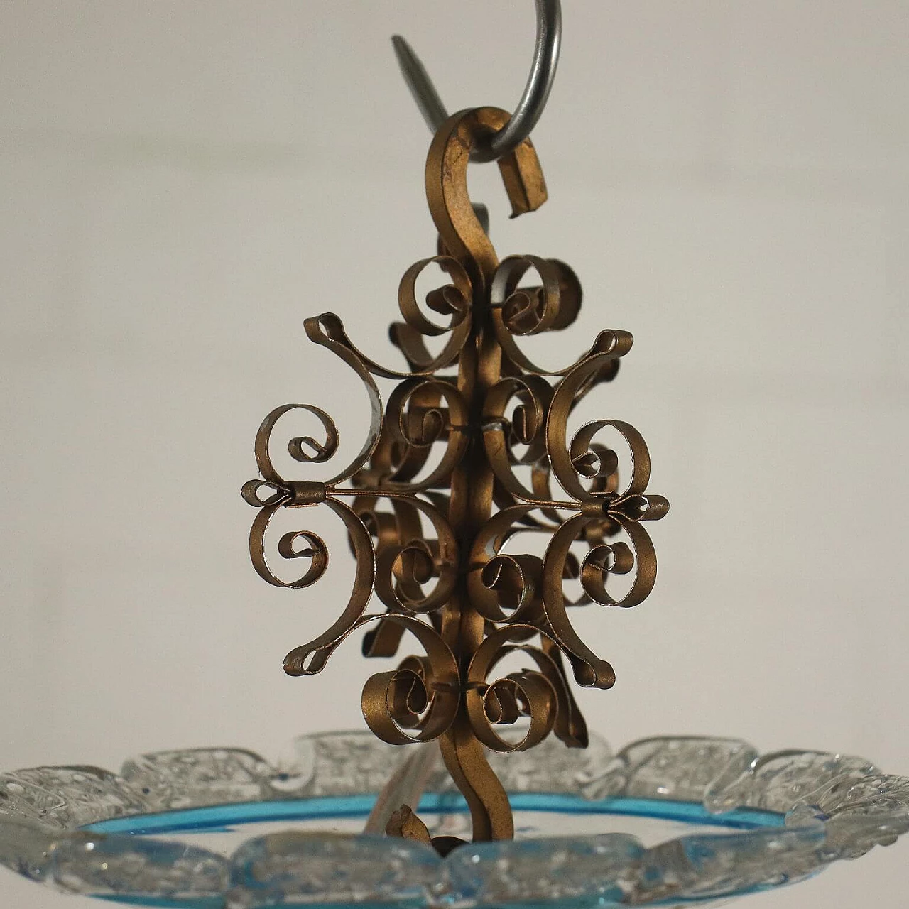 Pair of chandelier in blown Murano glass, 40s 1233454