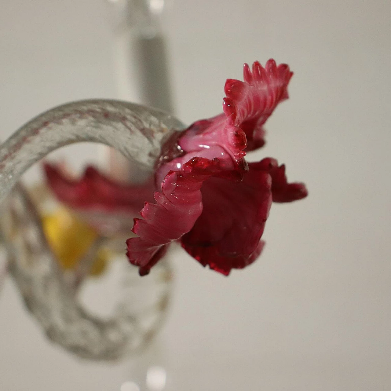 Coppia di lampadari in vetro di Murano soffiato, anni '40 1233460