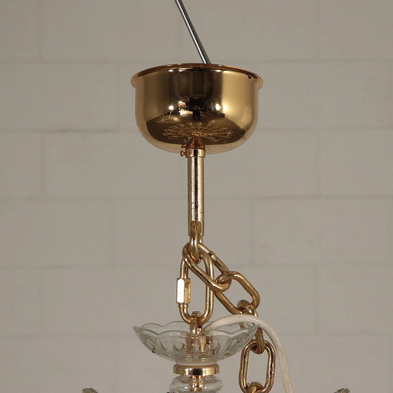 Chandelier in Maria Teresa style with 56 lights in glass, 30s 1233472