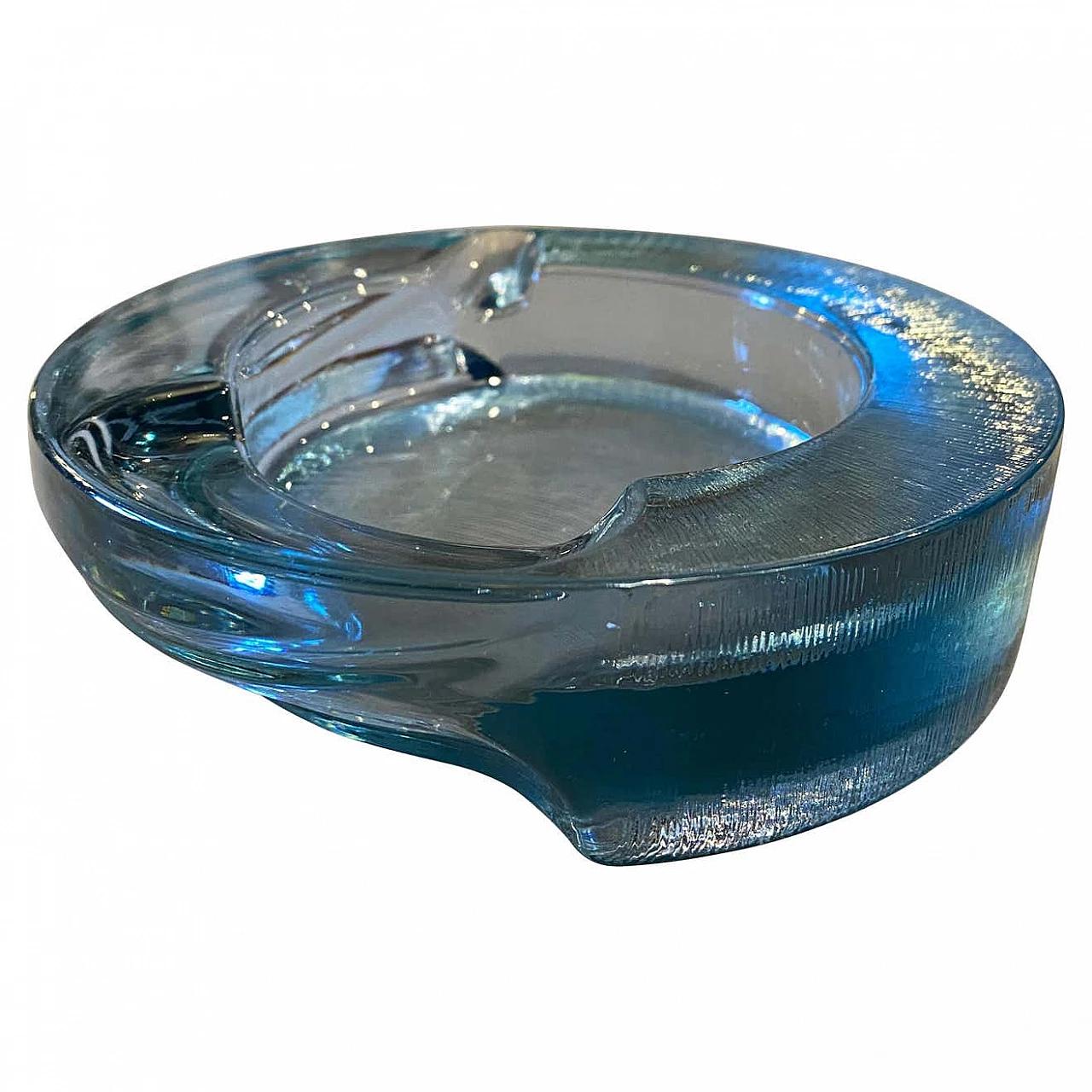 Azteca crystal ashtray by Fabio Frontini for Arnolfo di Cambio, 1970s 1233673