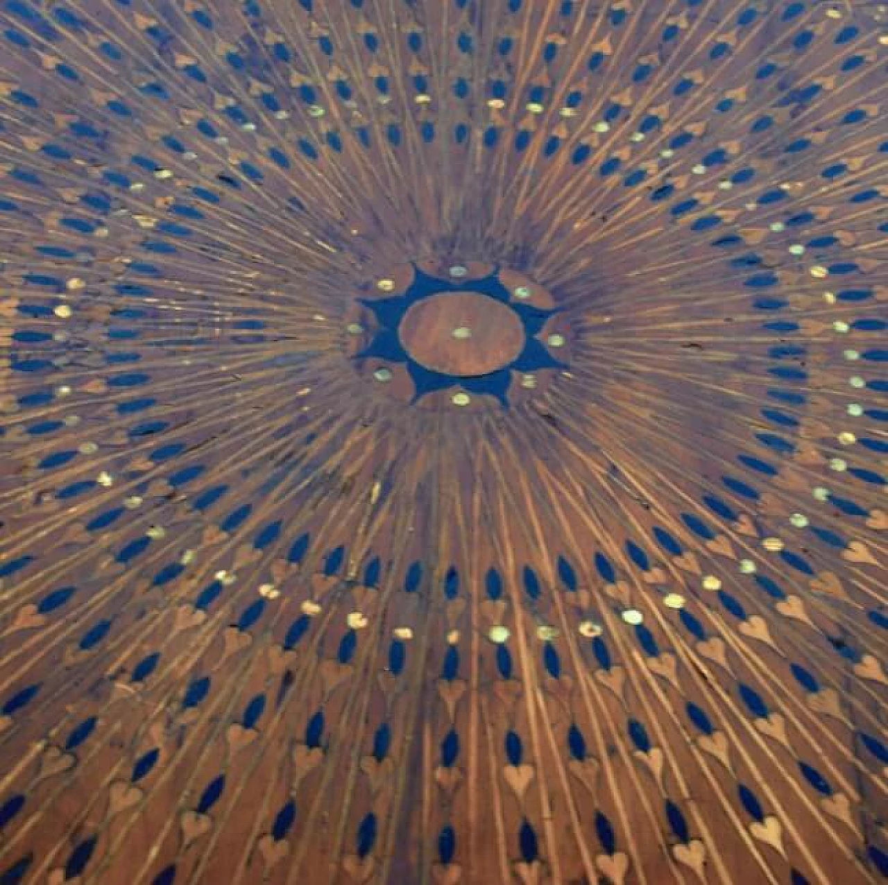 Game table with plaster sculpture of a python, 50s 1233740