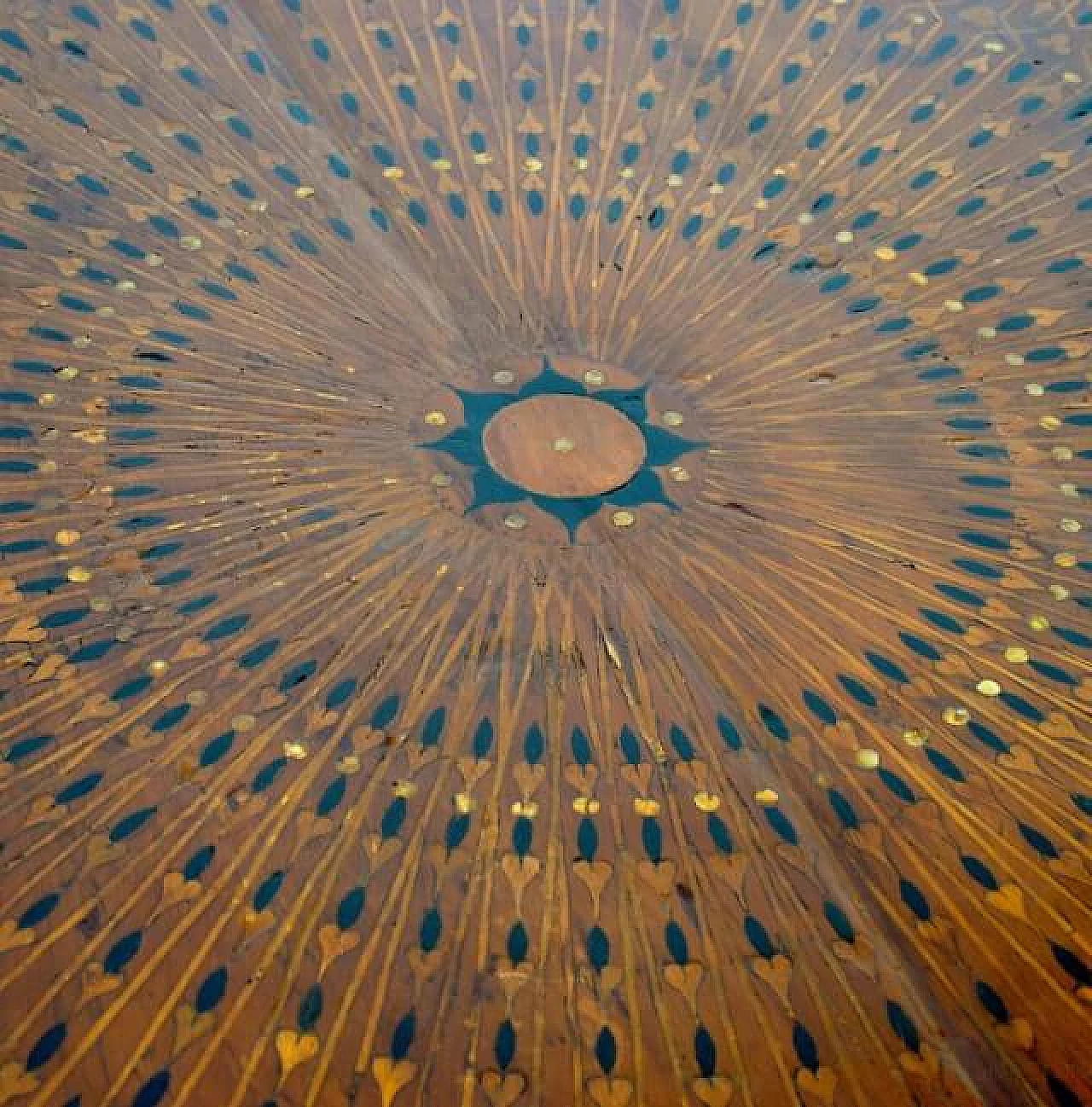 Game table with plaster sculpture of a python, 50s 1233741