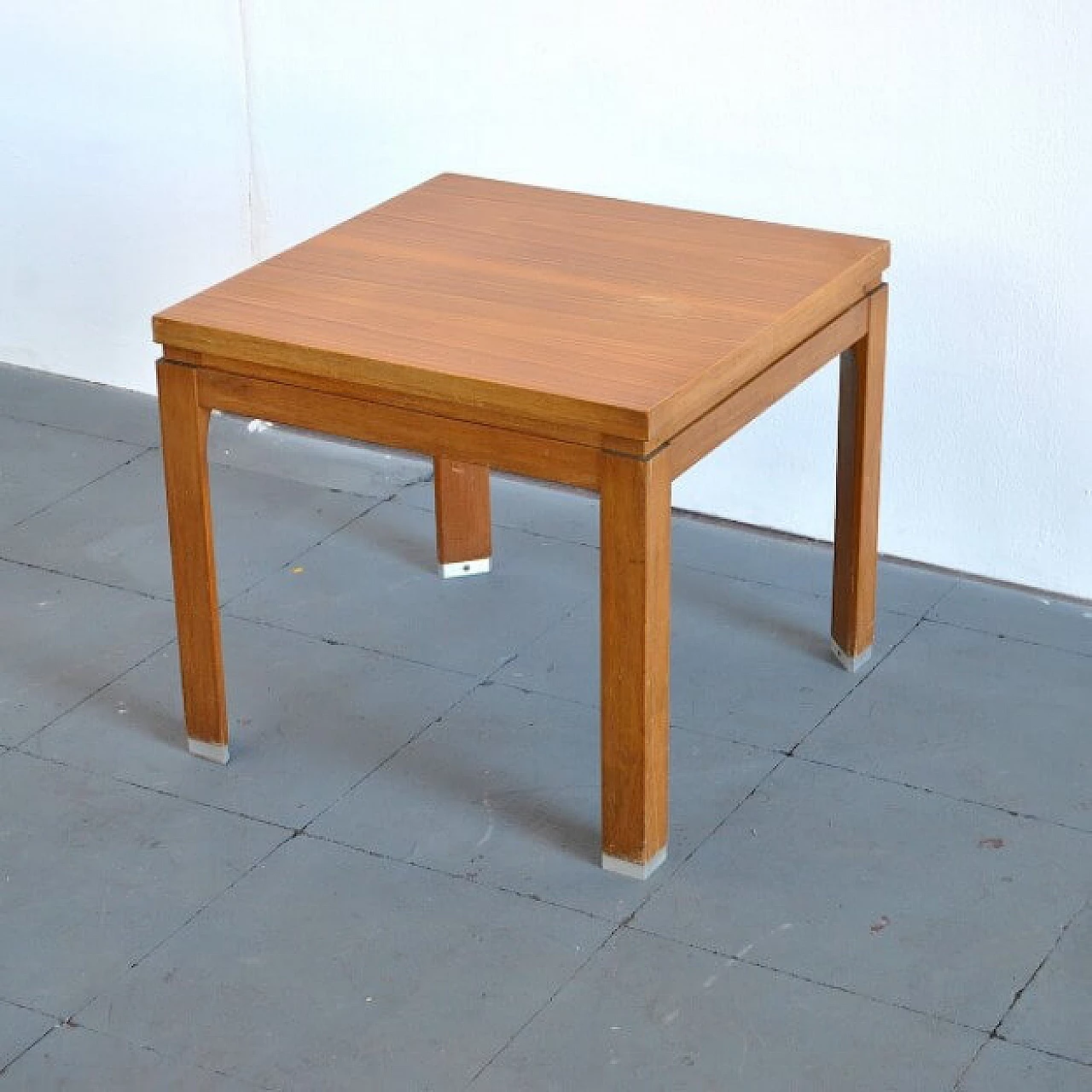 Coffee table in blond walnut by MIM Roma, 60s 1233748