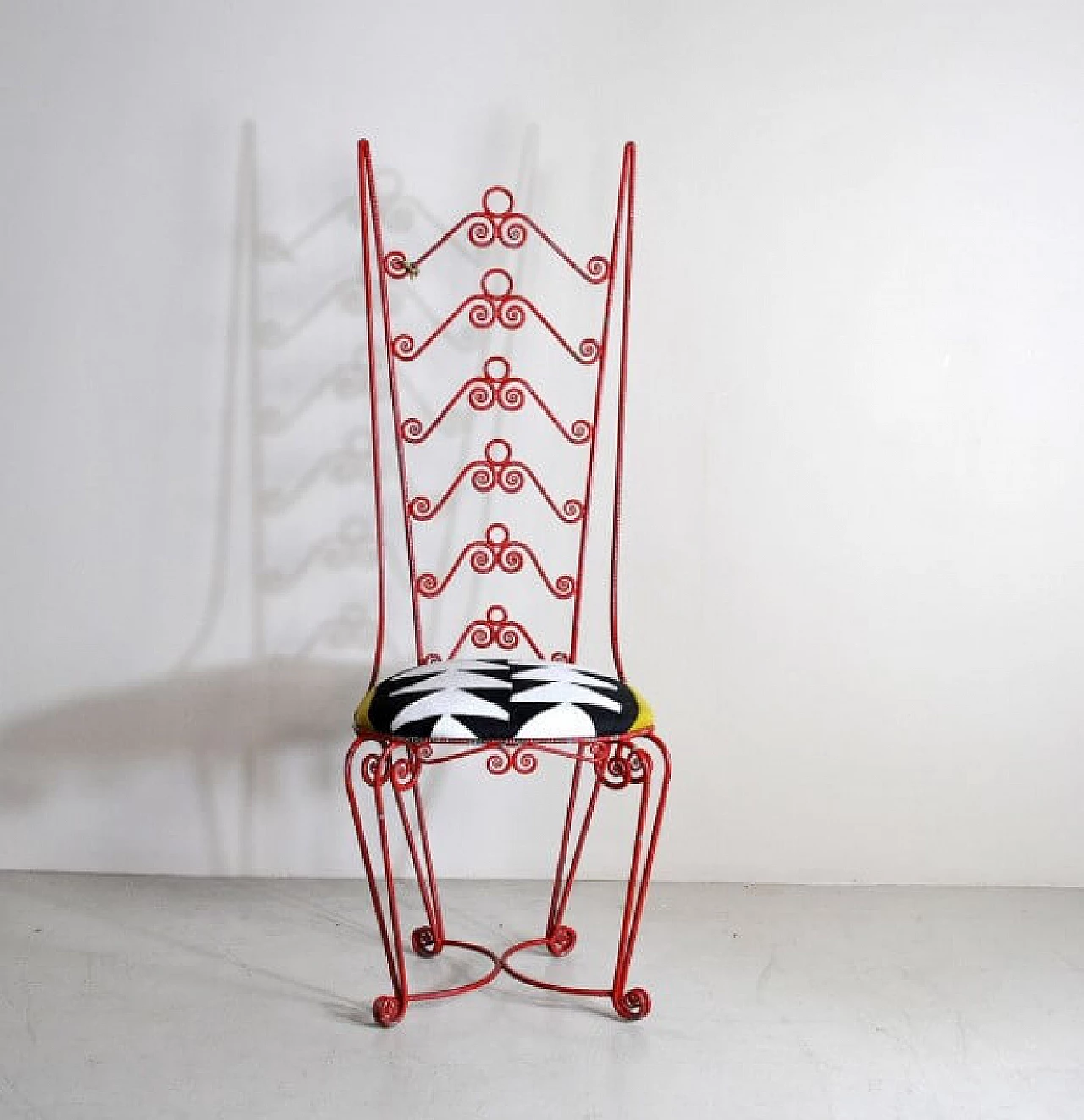 Chiavari chair in wrought iron, 60s 1233838