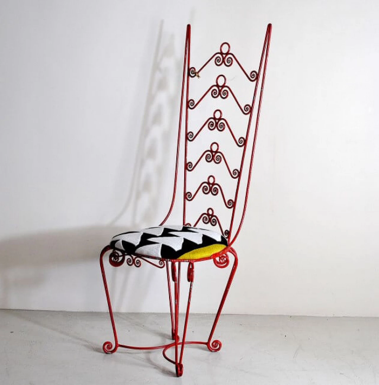 Chiavari chair in wrought iron, 60s 1233839