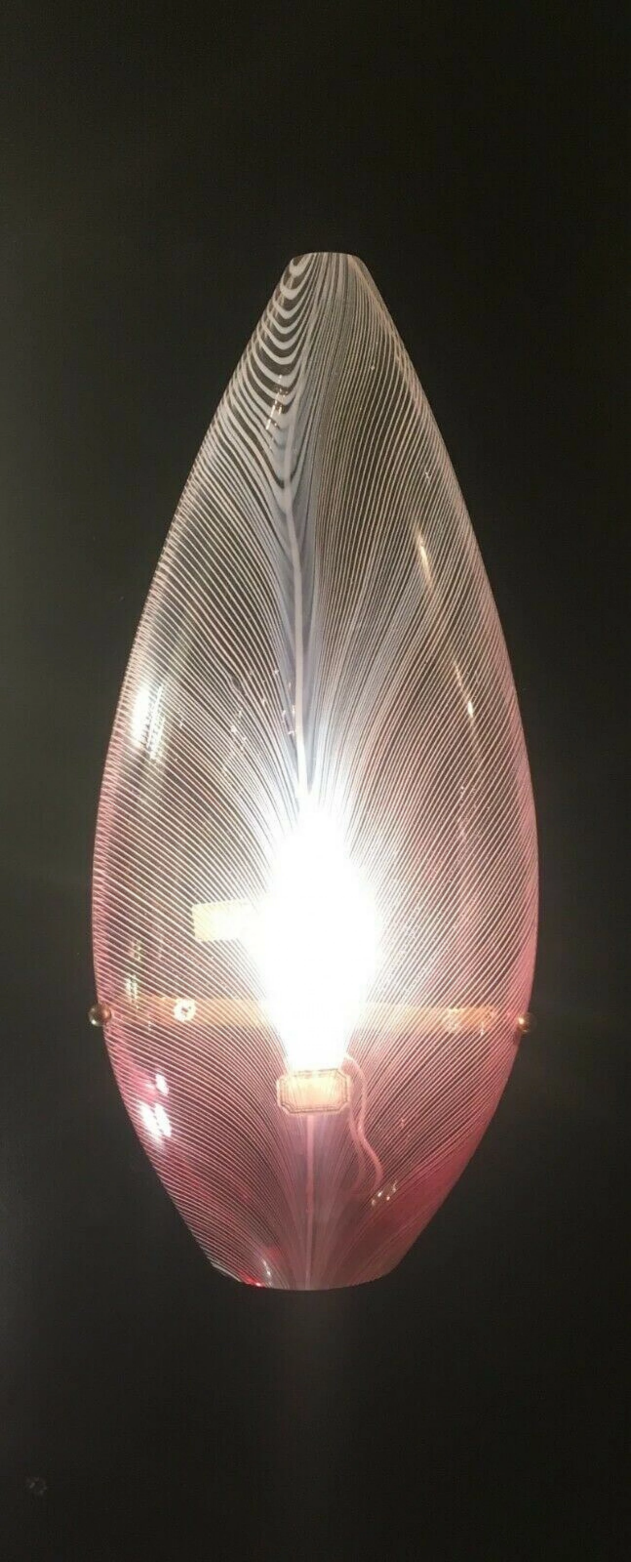 Applique in vetro di Murano e ferro di Avem, anni '50 1233964