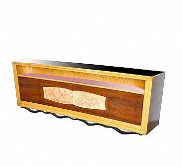 Sideboard in walnut by Vittorio Dassi, 40s