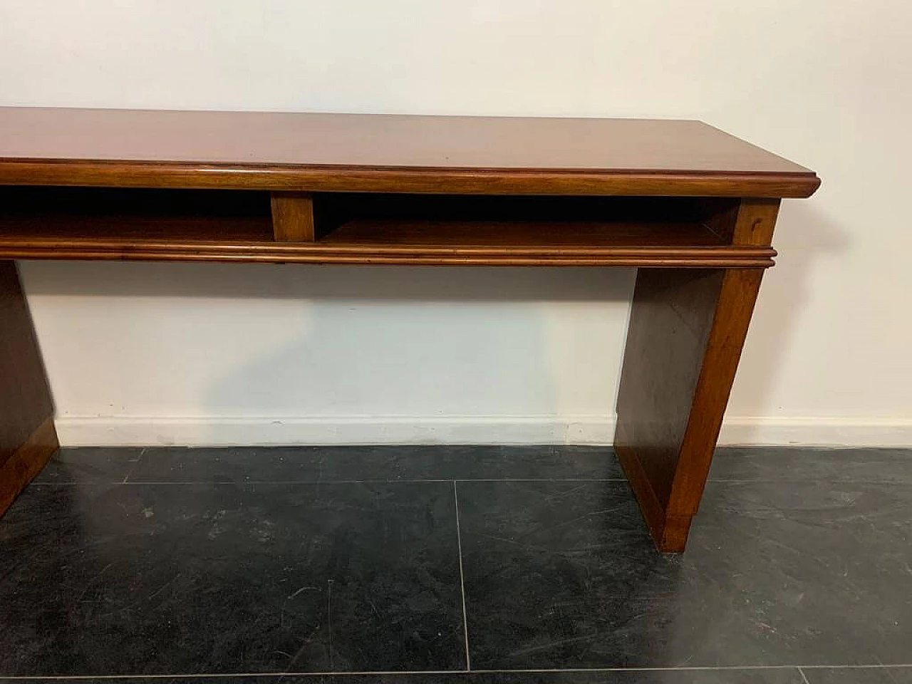 Art Deco mahogany console table With open compartments, 30s 1234151