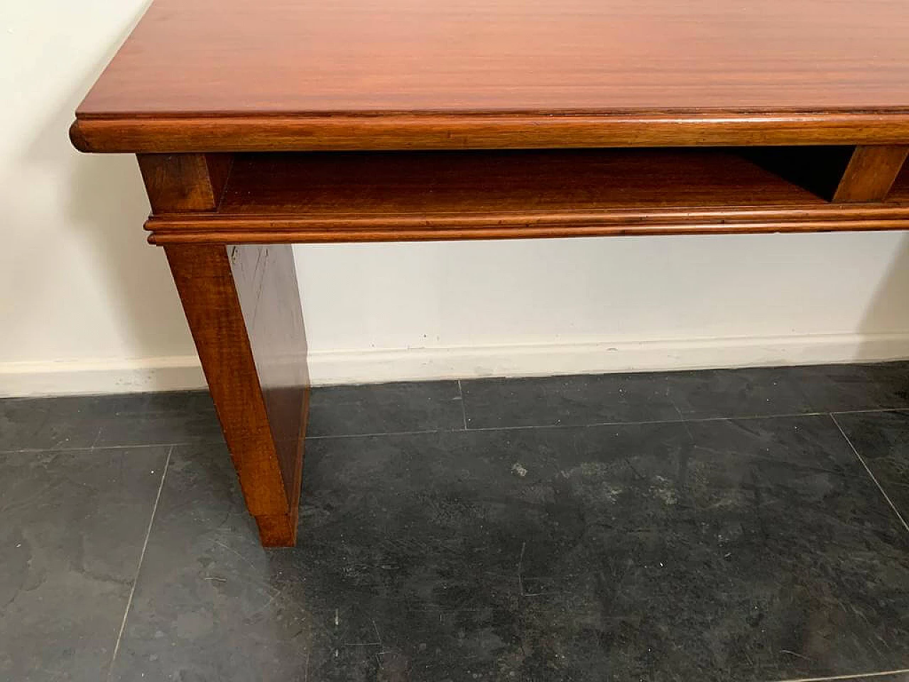 Art Deco mahogany console table With open compartments, 30s 1234154