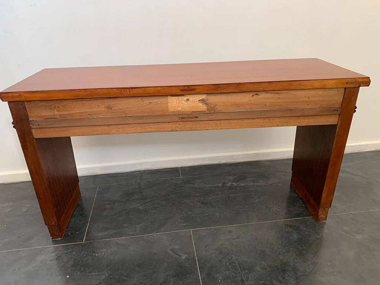 Art Deco mahogany console table With open compartments, 30s 1234158