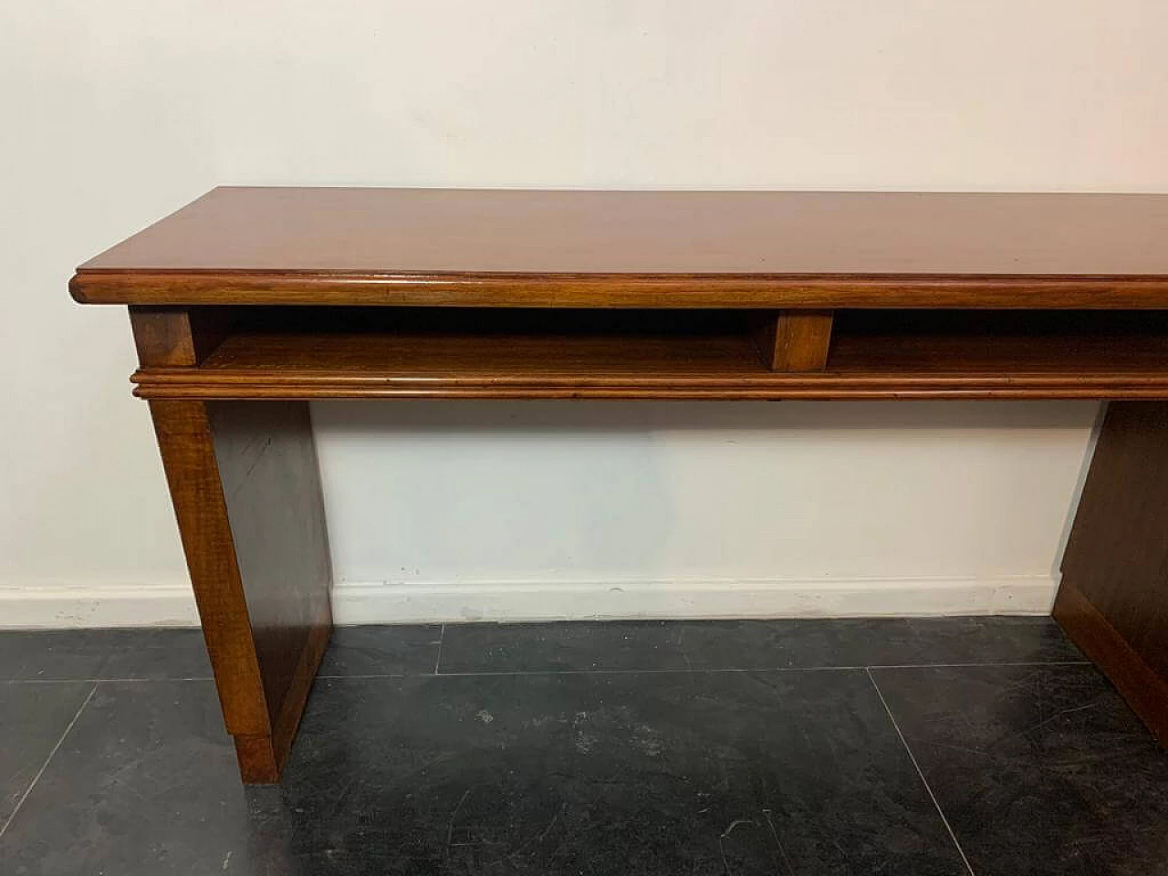 Art Deco mahogany console table With open compartments, 30s 1234160