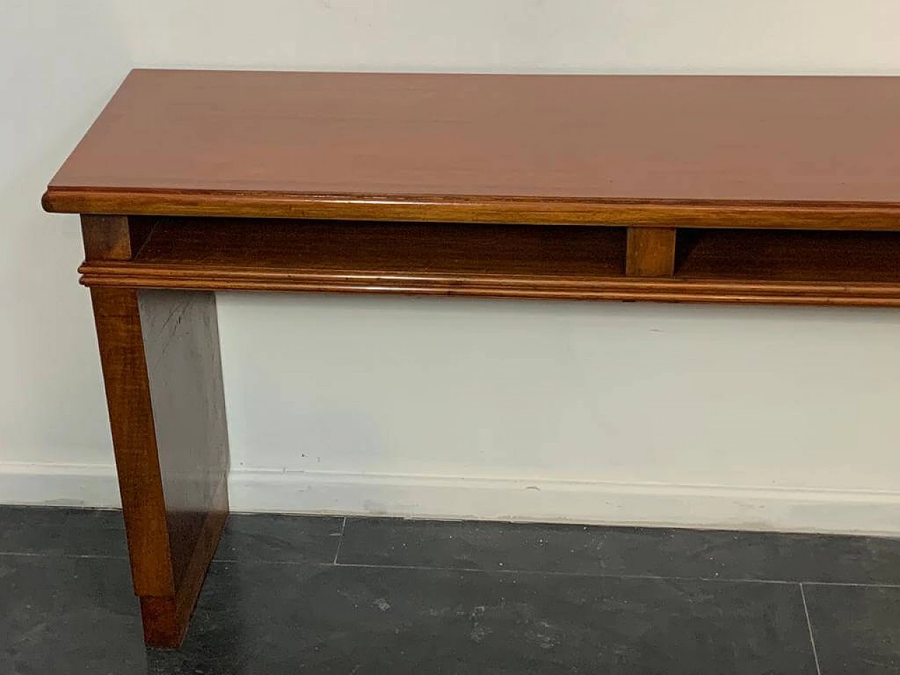 Art Deco mahogany console table With open compartments, 30s 1234161