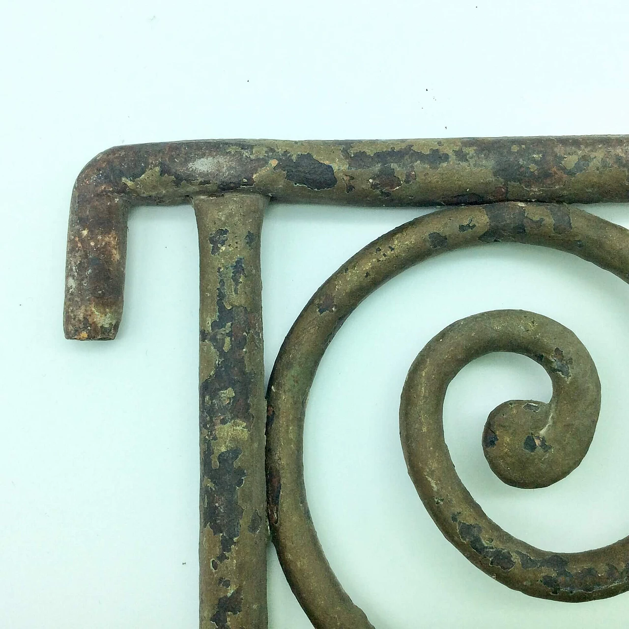 Portainsegna in ferro battuto del '700 1234188