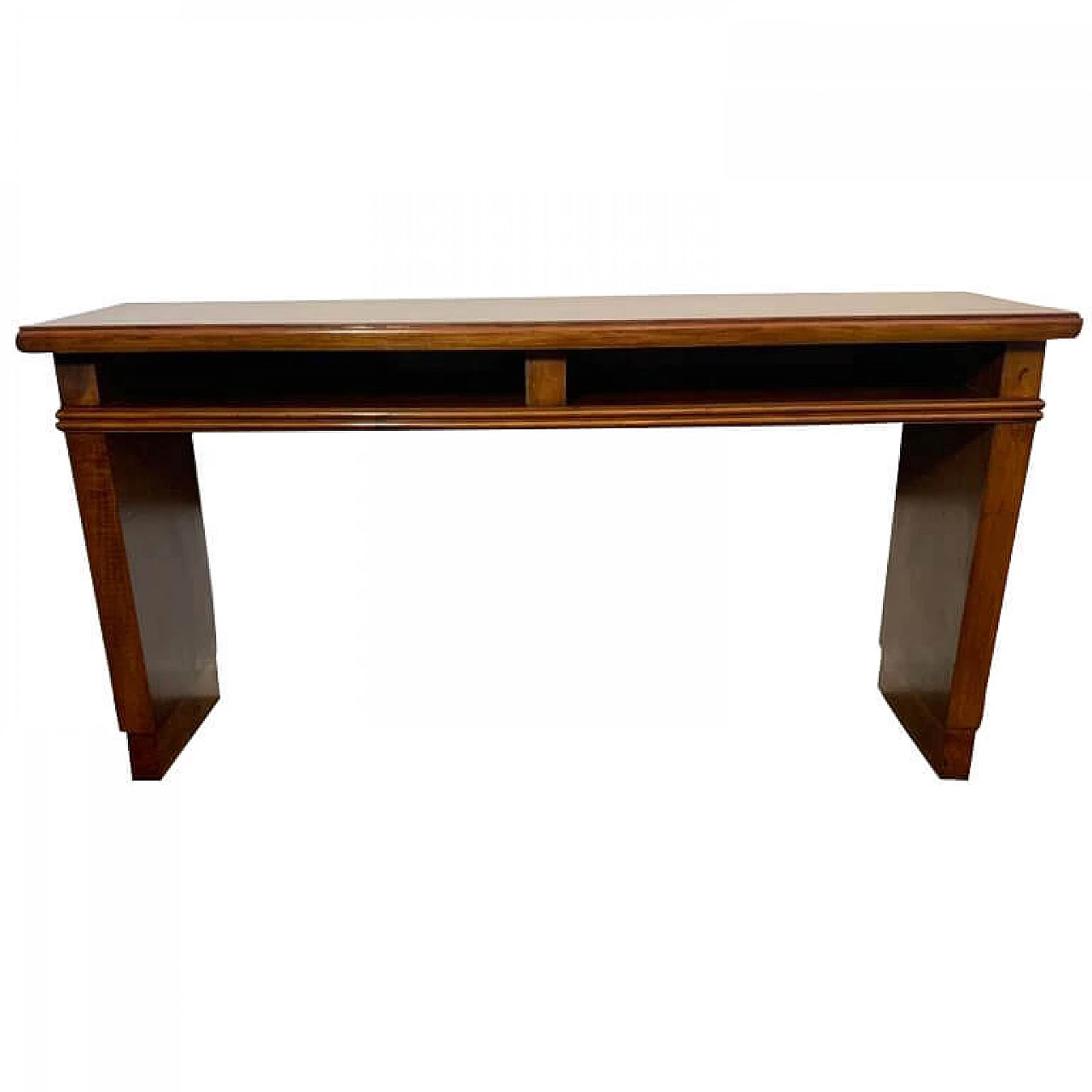 Art Deco mahogany console table With open compartments, 30s 1234426