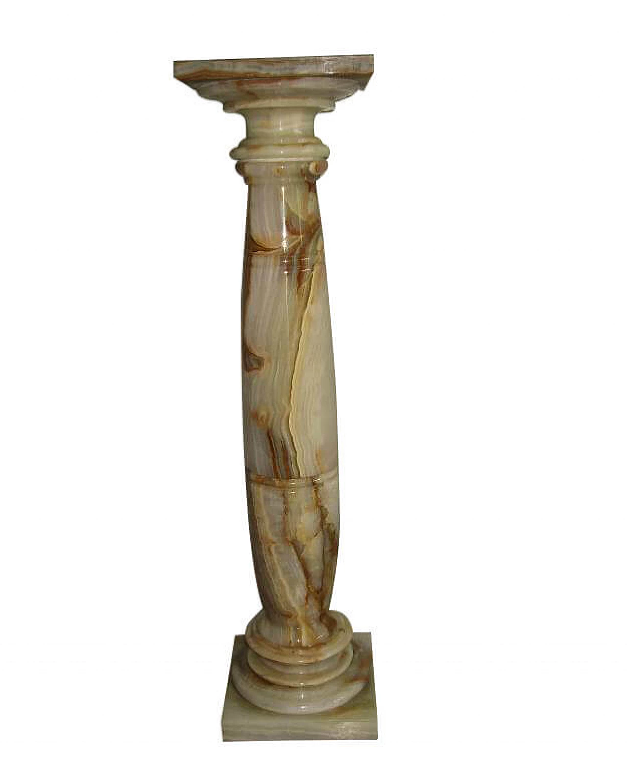 Colonna in onice verde, anni '70 1234445