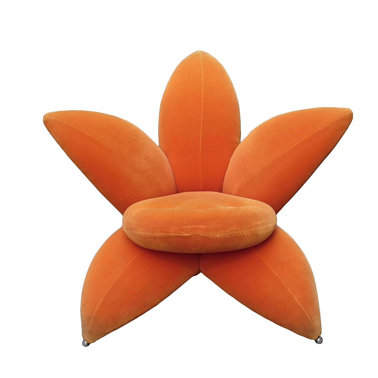Orange GetSuen armchair designed by Masanori Umeda for Edra,  80s 1234495