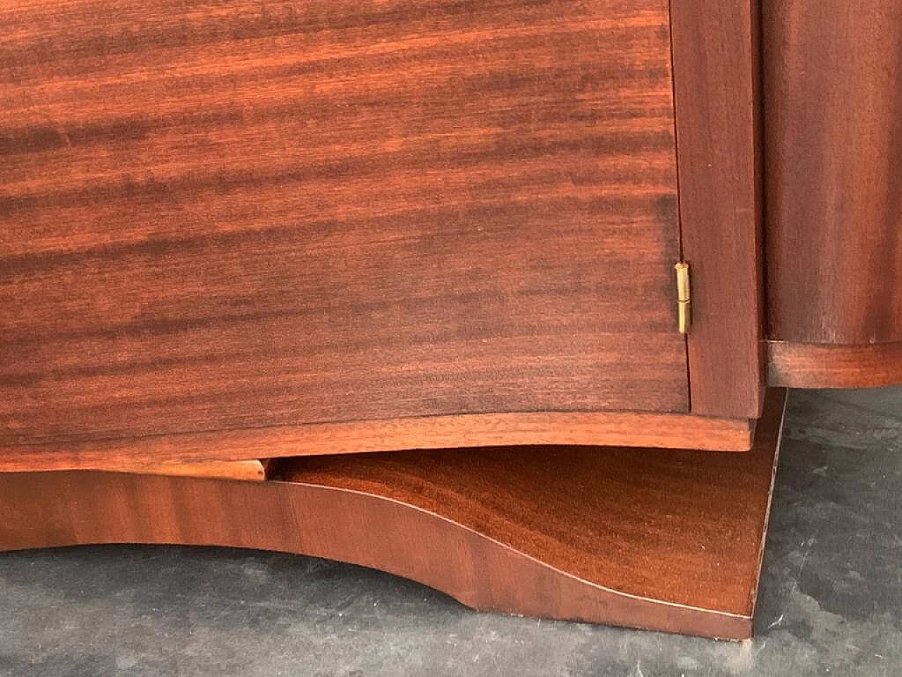 Art Deco mahogany sideboard in the style of Jules Leleu, 1920s 1234506