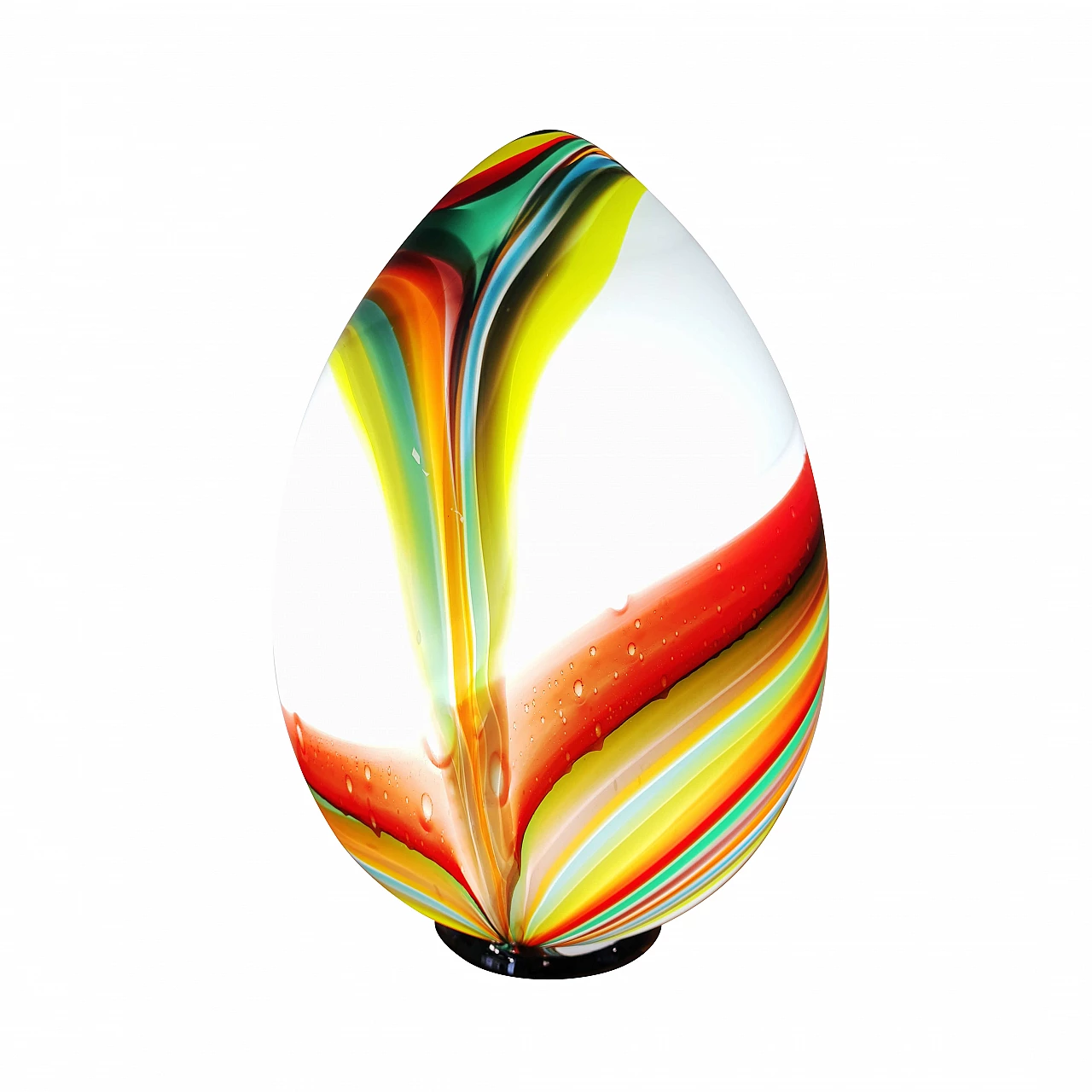 Egg lamp in Murano glass, 80s 1235141