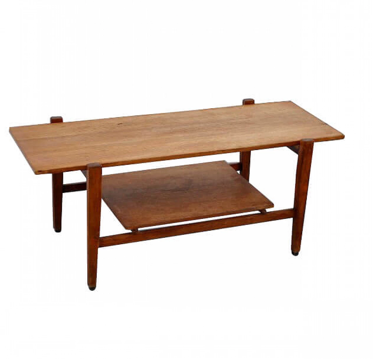 Rectangular coffee table in walnut, 60s 1235168