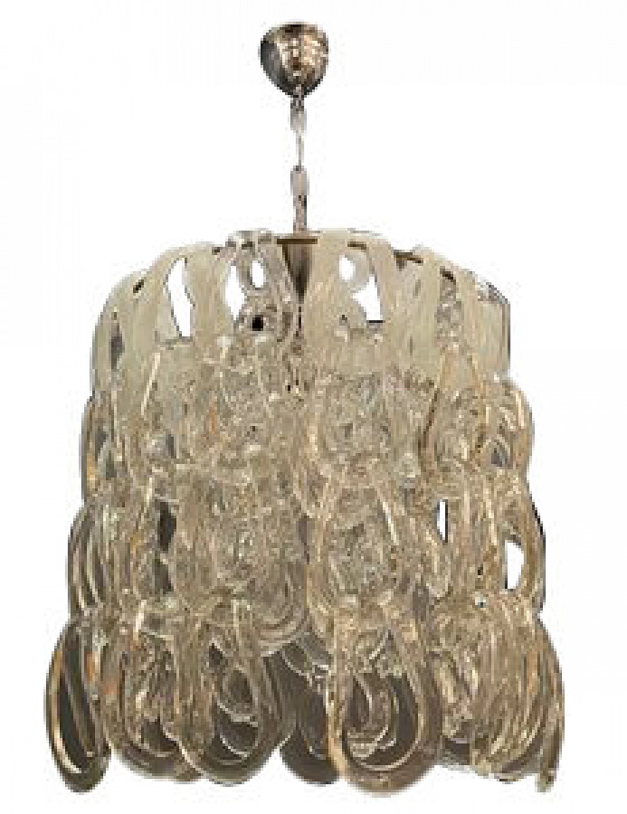 Giogali Murano glass chandelier by Angelo Mangiarotti for Vistosi, 1960s 1235599