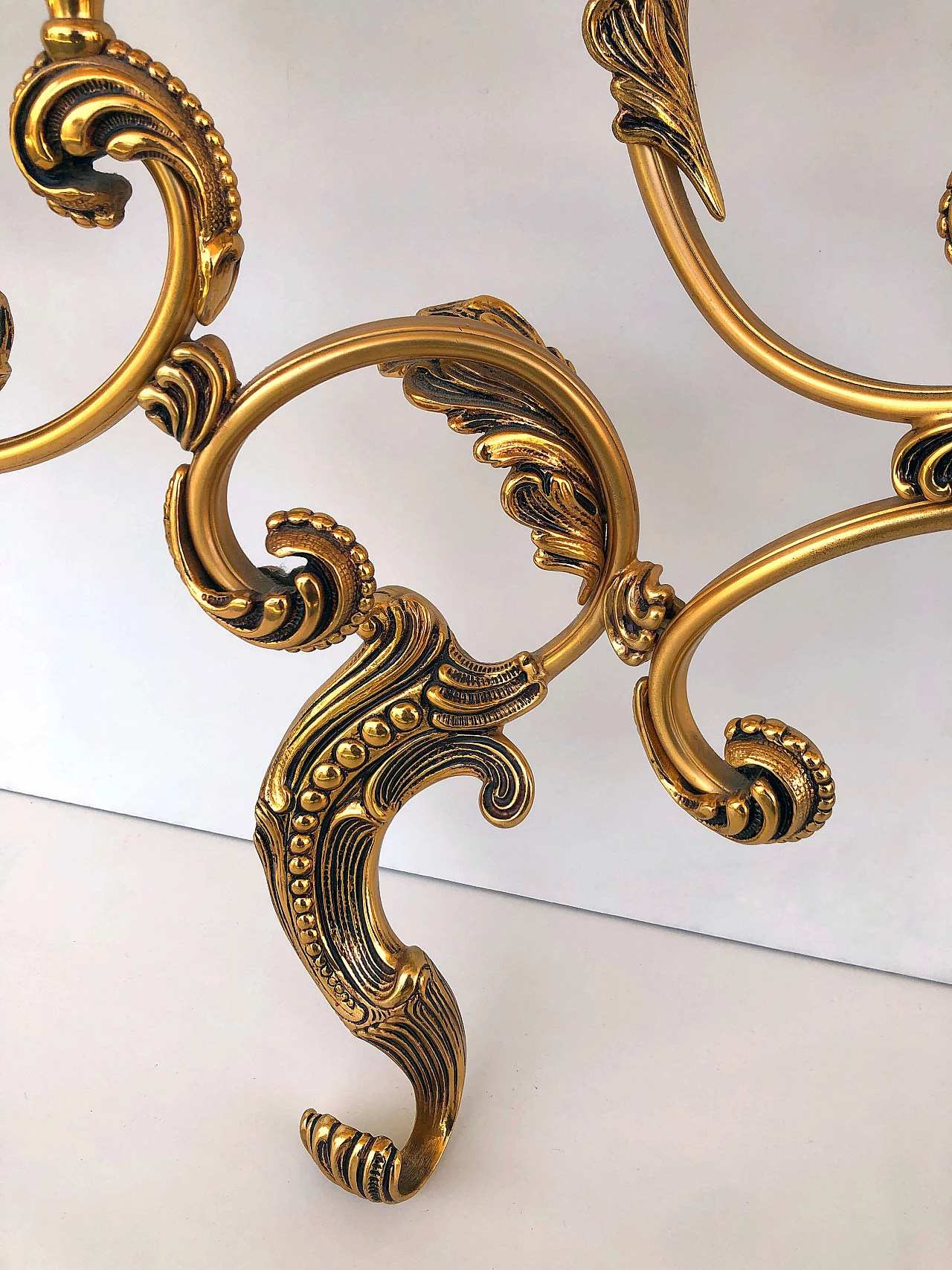 Pair of wall lamps in brass, 60s 1235802