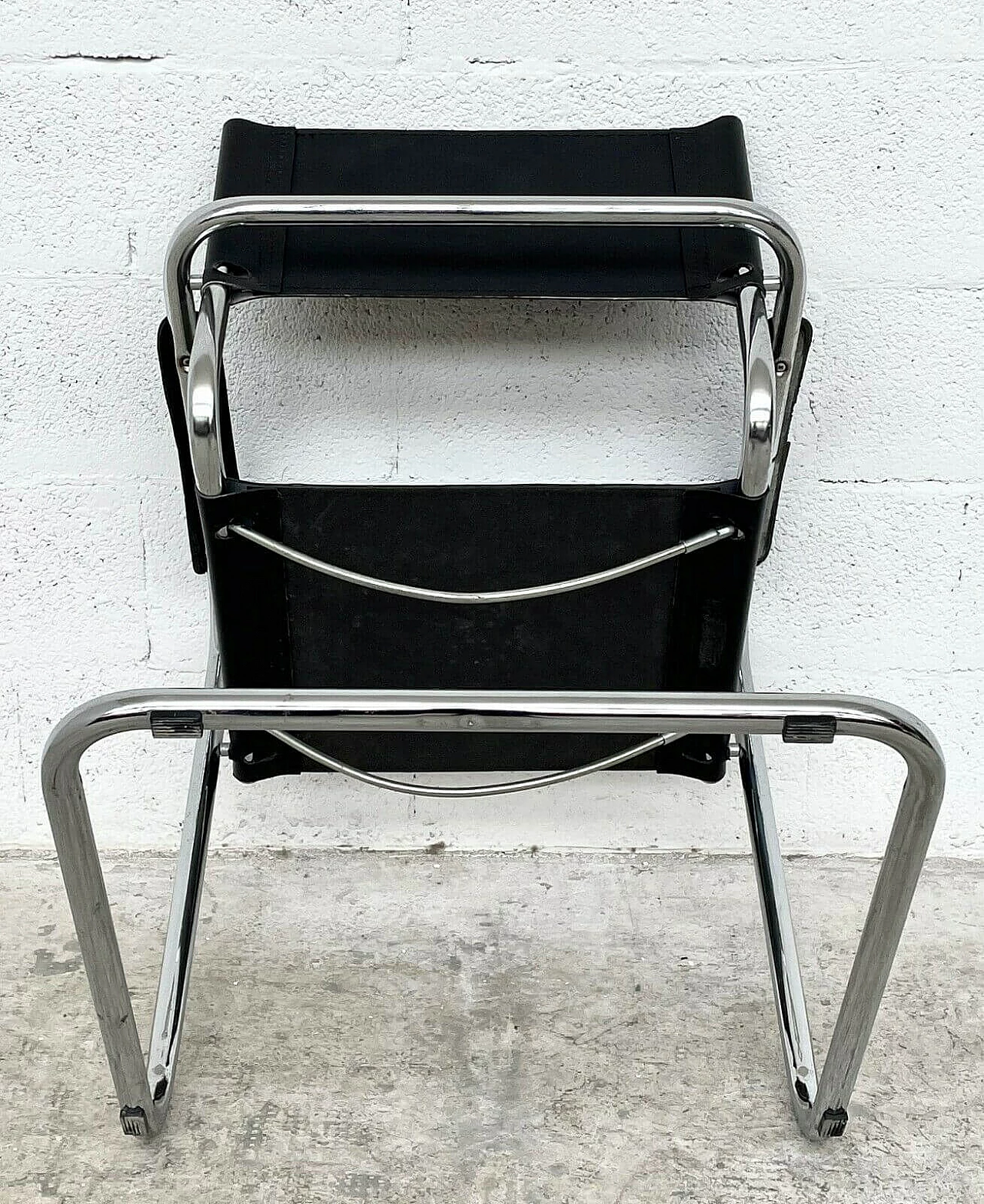 S34 chair with armrests in leather by Mart Stam for Thonet, 60s 1236043