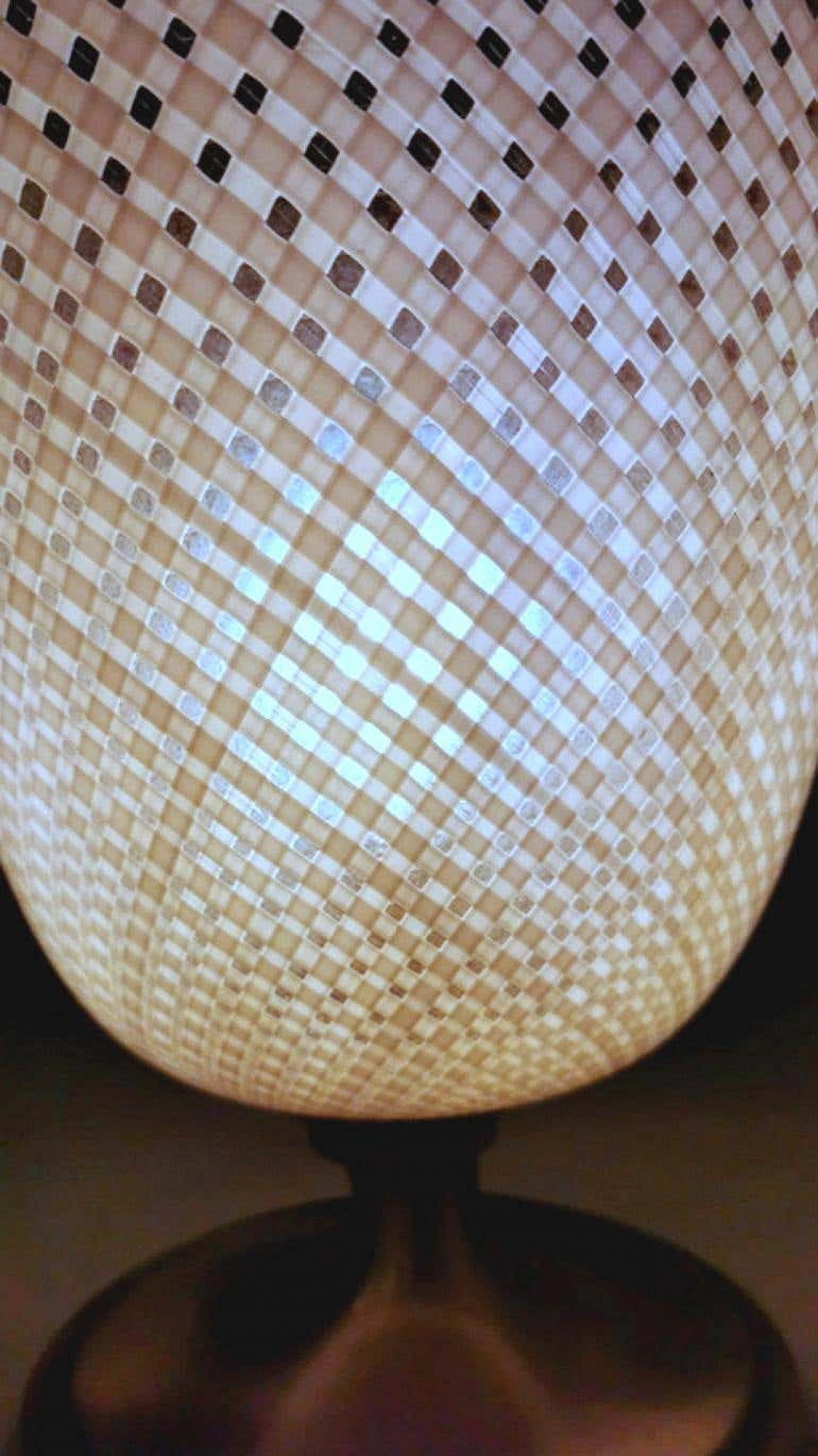 Table lamp in Murano glass with reticello workmanship and brass by Dino Martens for Aureliano Toso, 30s 1236056