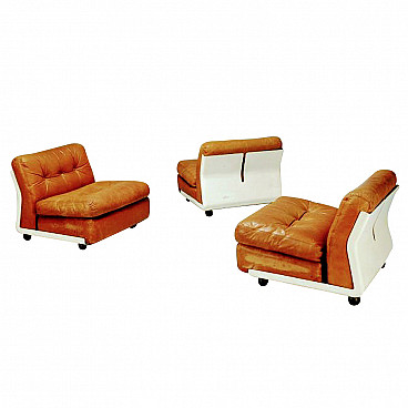 3 Amanta armchairs by Mario Bellini for C&B Italia, 60s