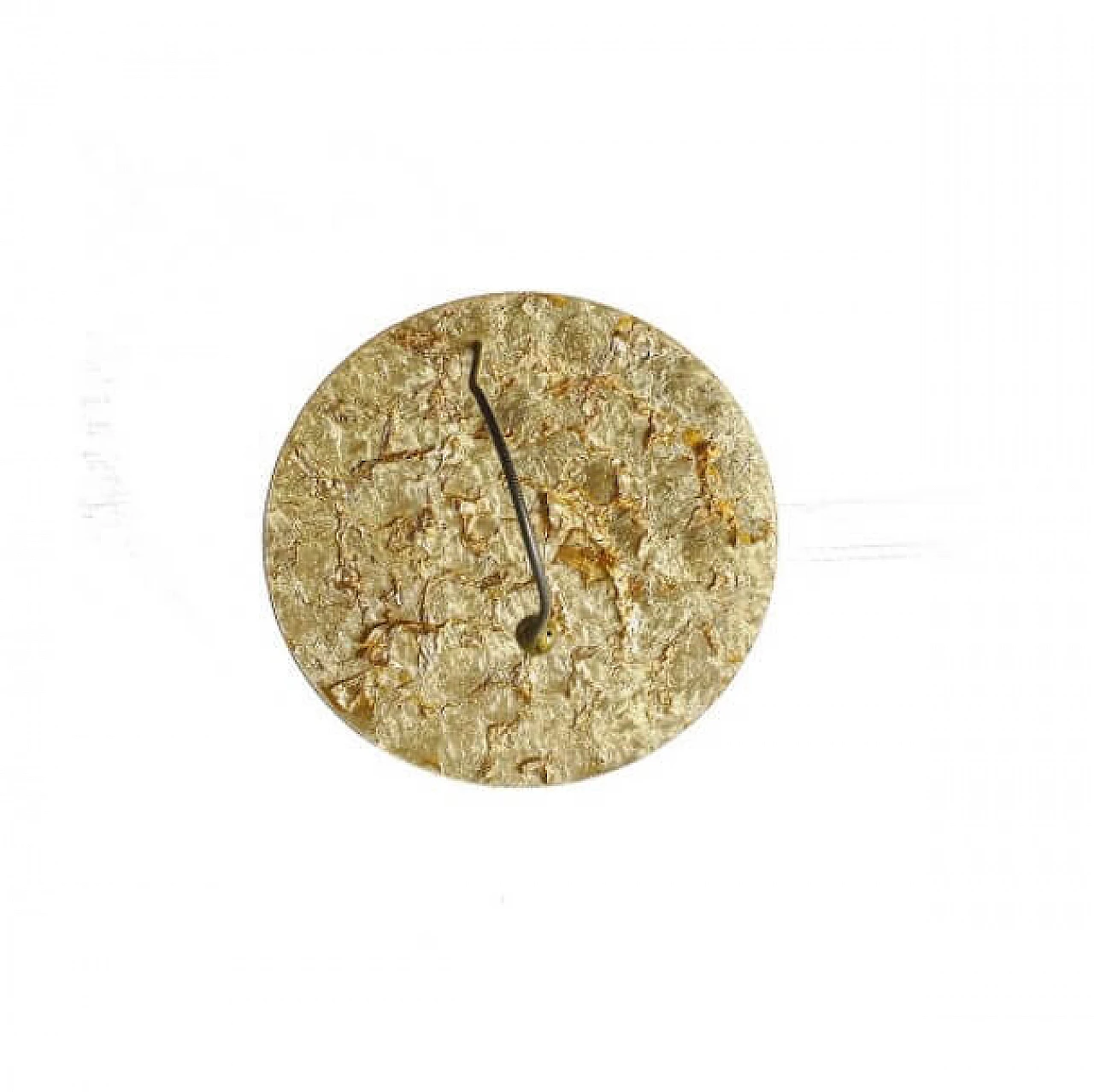 Luna Piena wall lamp in aluminum and gold leaf by Catellani & Smith, 90s 1236816