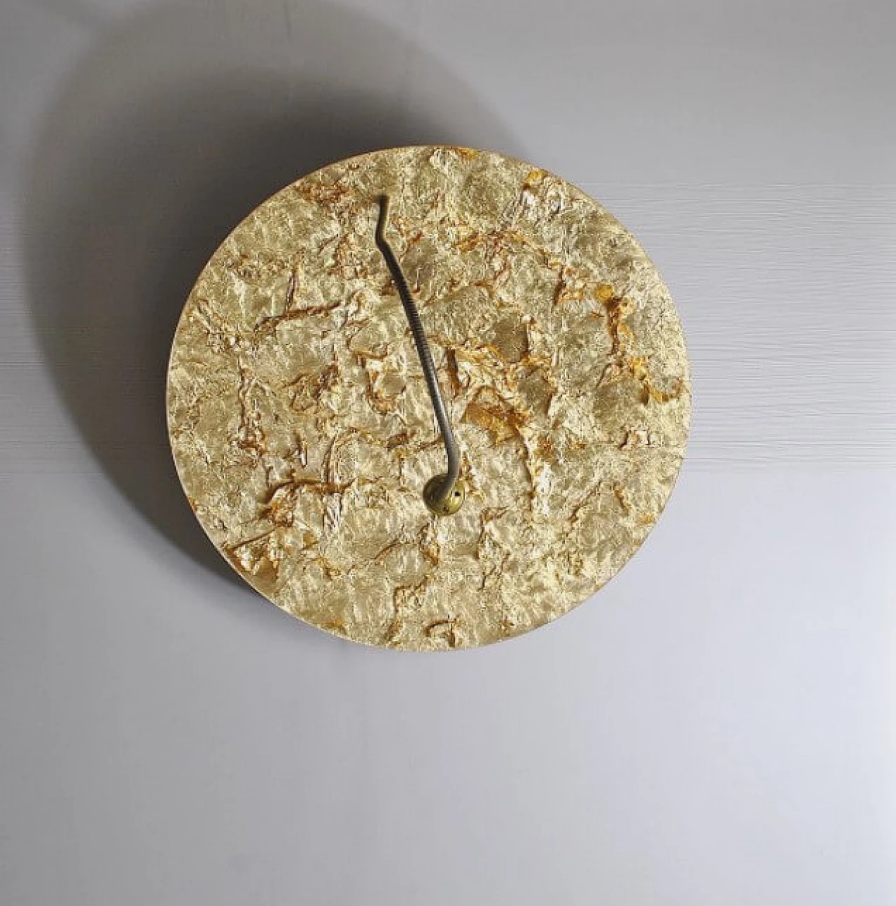 Luna Piena wall lamp in aluminum and gold leaf by Catellani & Smith, 90s 1236823