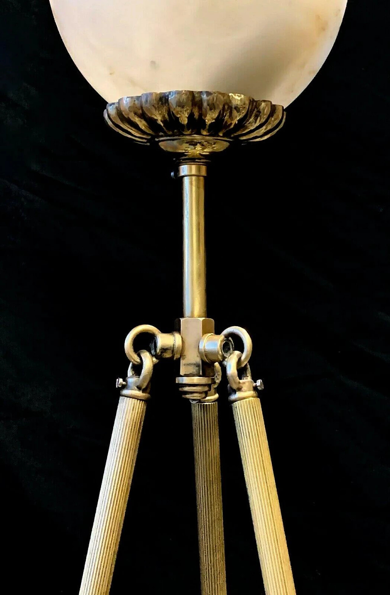 Lampadario in alabastro di Volterra, anni '50 1236945