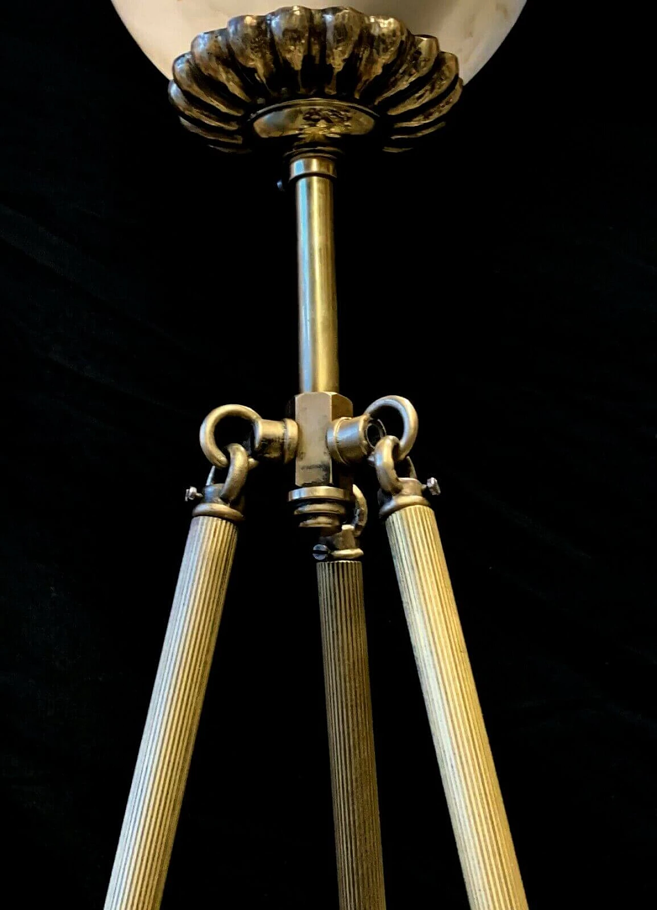 Lampadario in alabastro di Volterra, anni '50 1236946