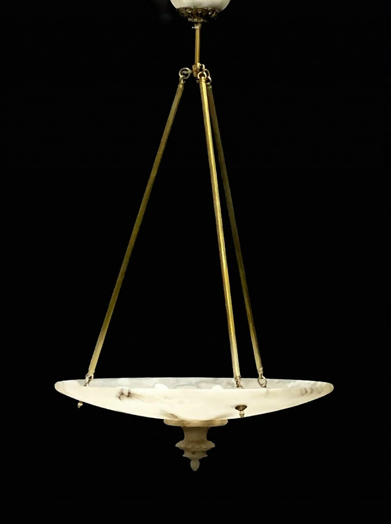 Lampadario in alabastro di Volterra, anni '50 1236952