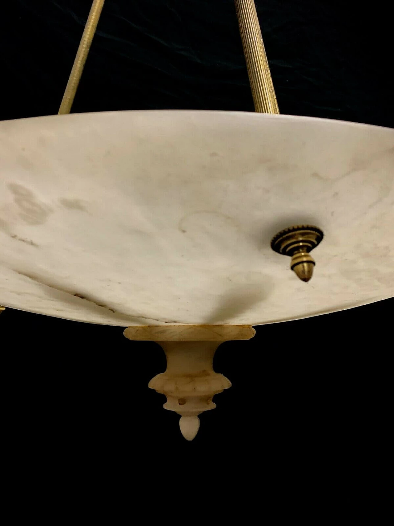 Lampadario in alabastro di Volterra, anni '50 1236955