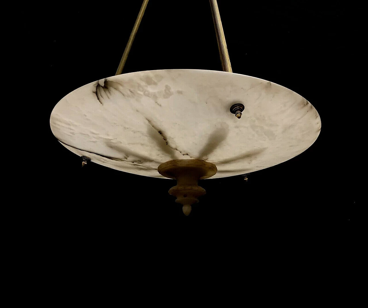 Lampadario in alabastro di Volterra, anni '50 1236961