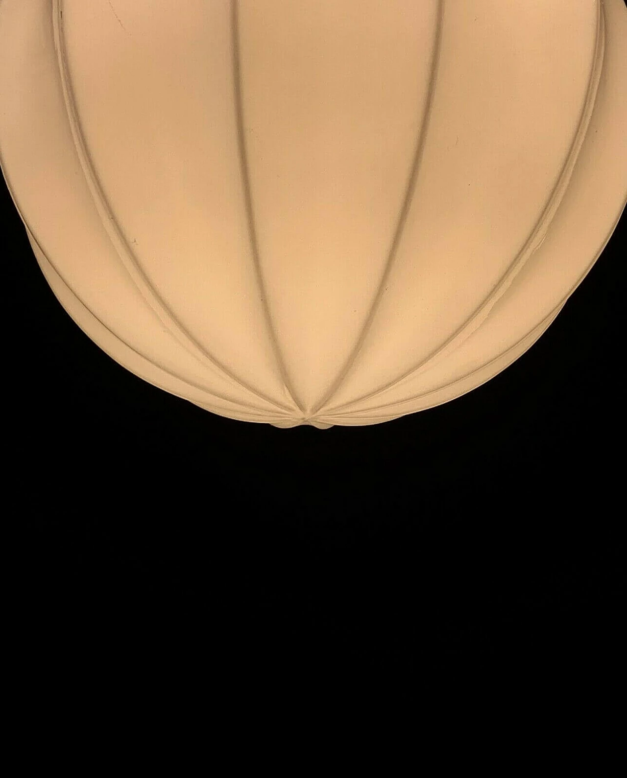 Lampadario in metallo e vetro attribuibile a Stilnovo, anni '50 1236966