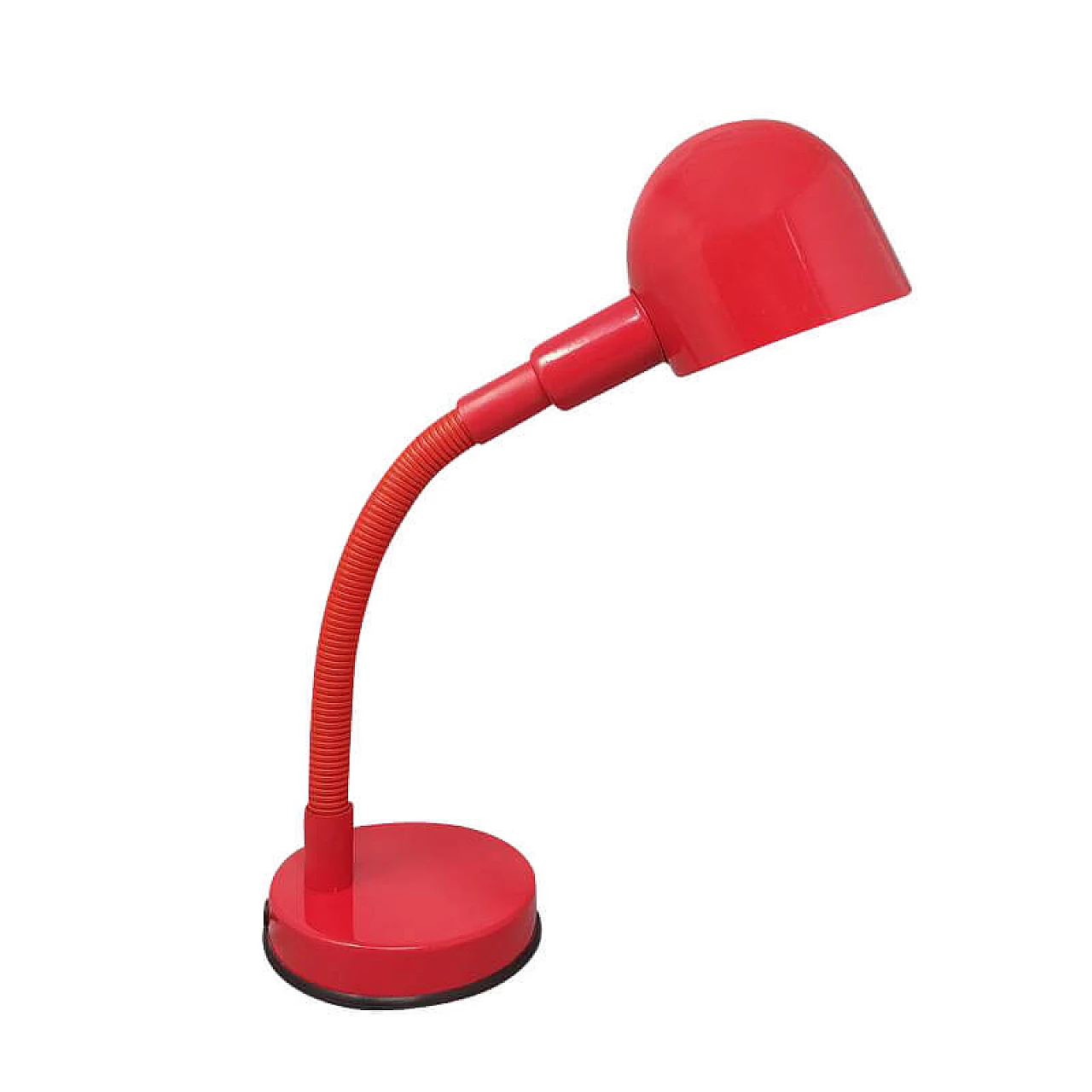 Lampada da tavolo rossa di Veneta Lumi, anni '70 1237053